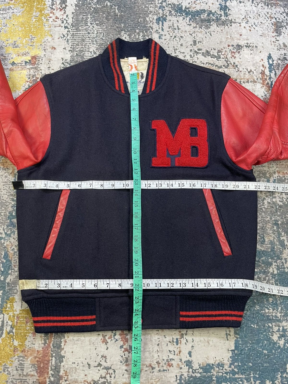 Macbeth Vtg 90s Macbeth Leather Sleeve Patch Logo Varsity Jacket Size US M / EU 48-50 / 2 - 15 Thumbnail