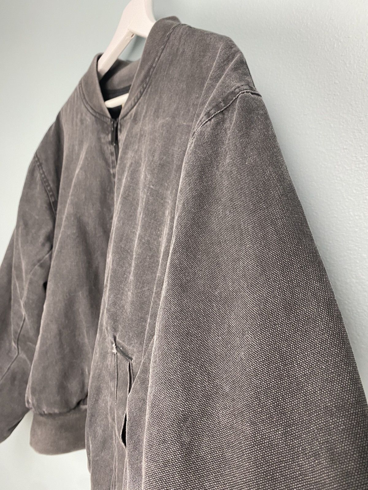 Yeezy Yeezy Season 4 Bomber Canvas Jacket Grey Small Made In Italy Size US S / EU 44-46 / 1 - 7 Thumbnail