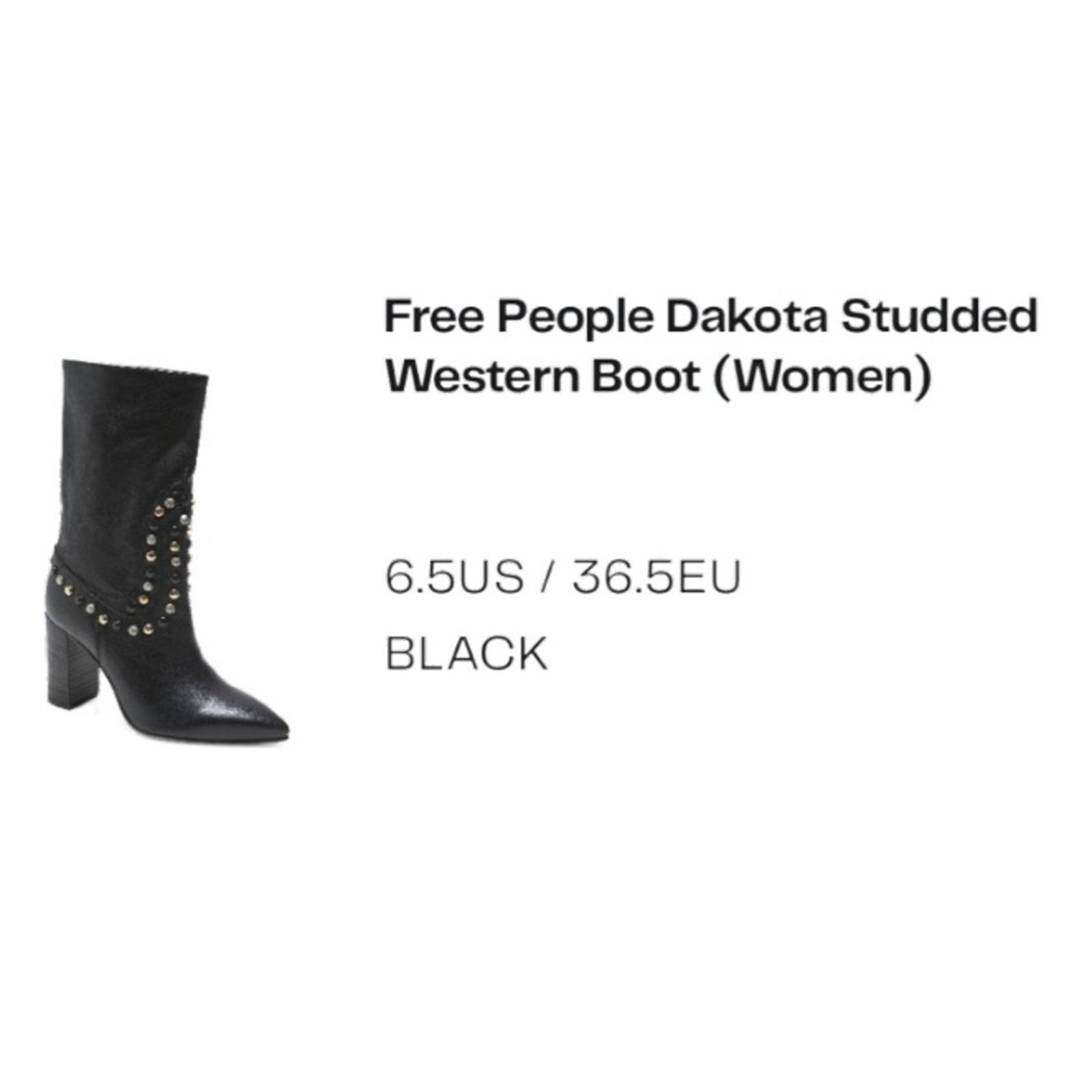 Free People Free People Dakota Studded Western Boot Size 6.5 Size US 6.5 / IT 36.5 - 8 Thumbnail