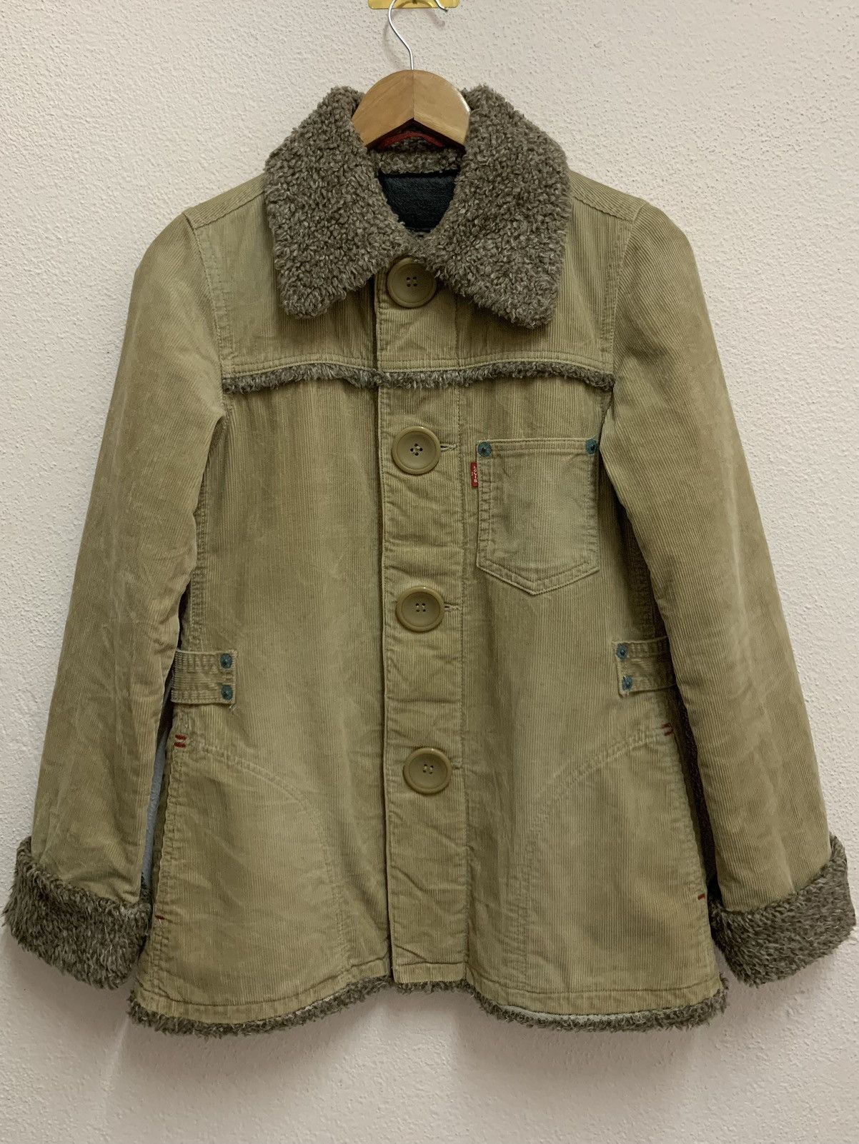 Levi's LEVIS Redloop Corduroy Sherpa Jacket Size S / US 4 / IT 40 - 1 Thumbnail
