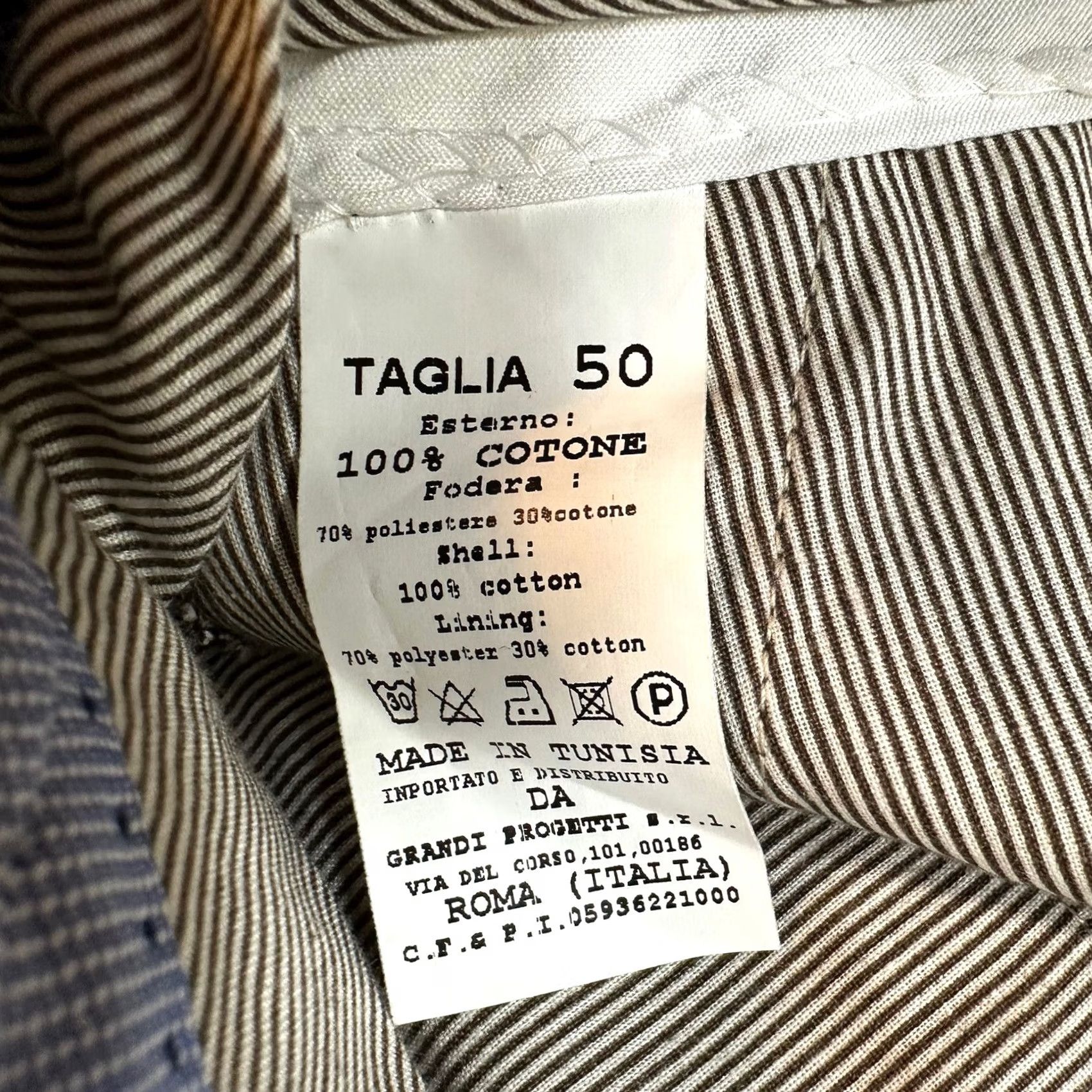 Vintage David Saddler Dress Pants Mens 50 Brown Chino Flat Front Straight Leg Dress Pants Regular 35x35 Wool Cotton Fall Spring Summer Winter Vintage No Size US 34 / EU 50 - 5 Thumbnail