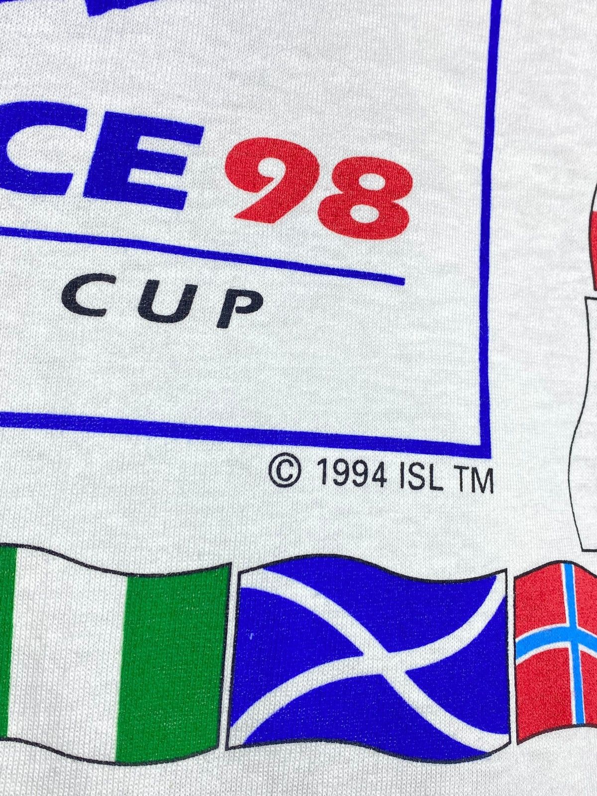 Vintage Vintage 1990s France World Cup Single Stitch Rare T-shirt Size US M / EU 48-50 / 2 - 5 Thumbnail