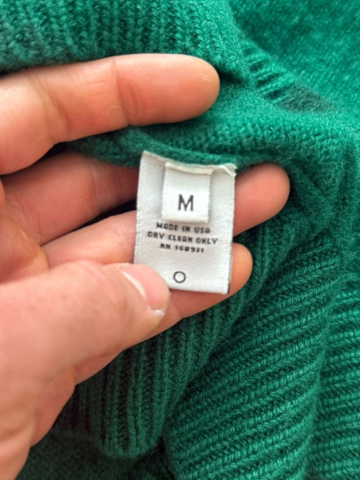 The Elder Statesman 100% Cashmere Zip Green Tie Dye Hoodie Size US M / EU 48-50 / 2 - 5 Thumbnail