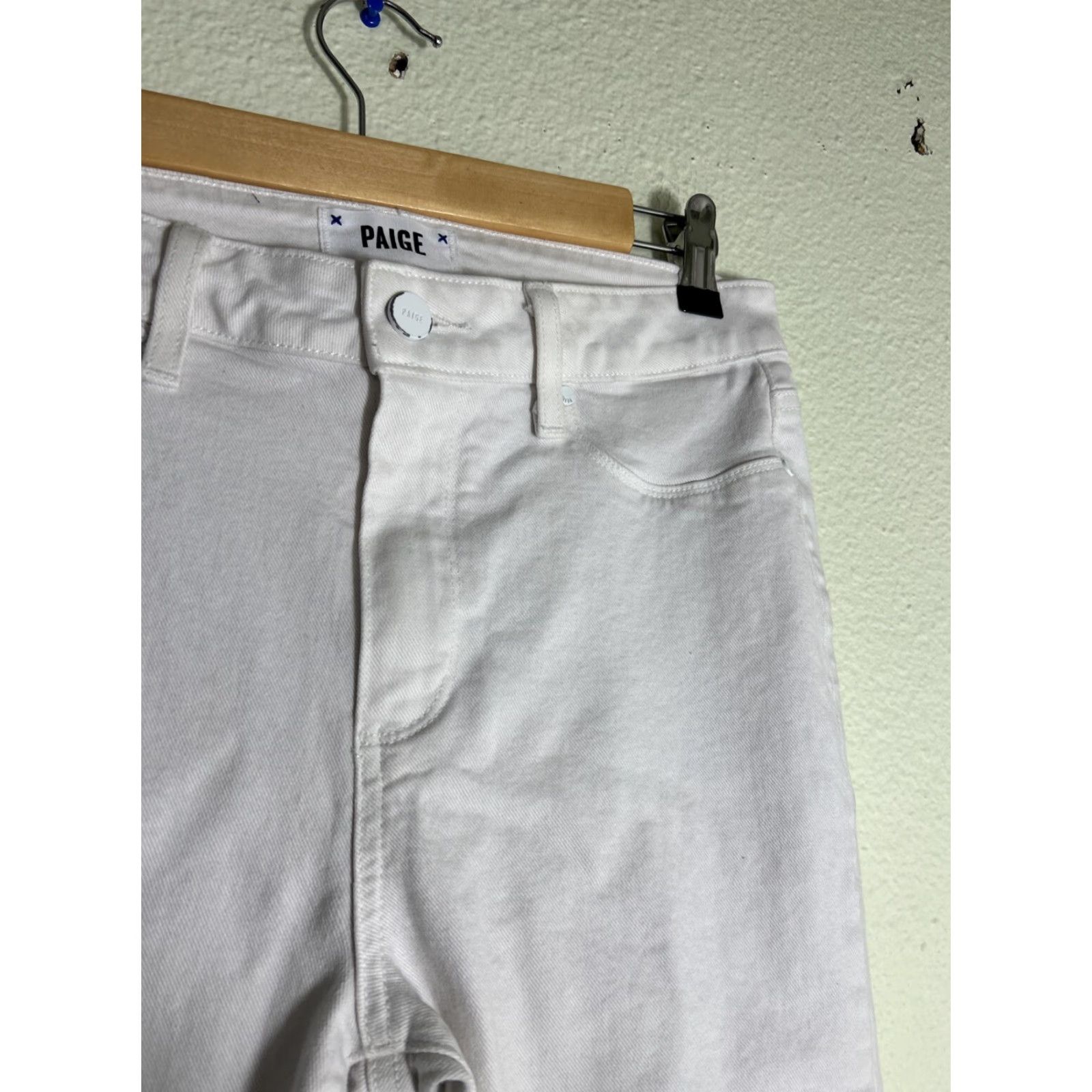 Paige Paige Hoxton Jeans Womens 28 White Ankle Pants 28x28 Reg Size Womens Jeans White Ankle 90s? Size 28" / US 6 / IT 42 - 5 Thumbnail