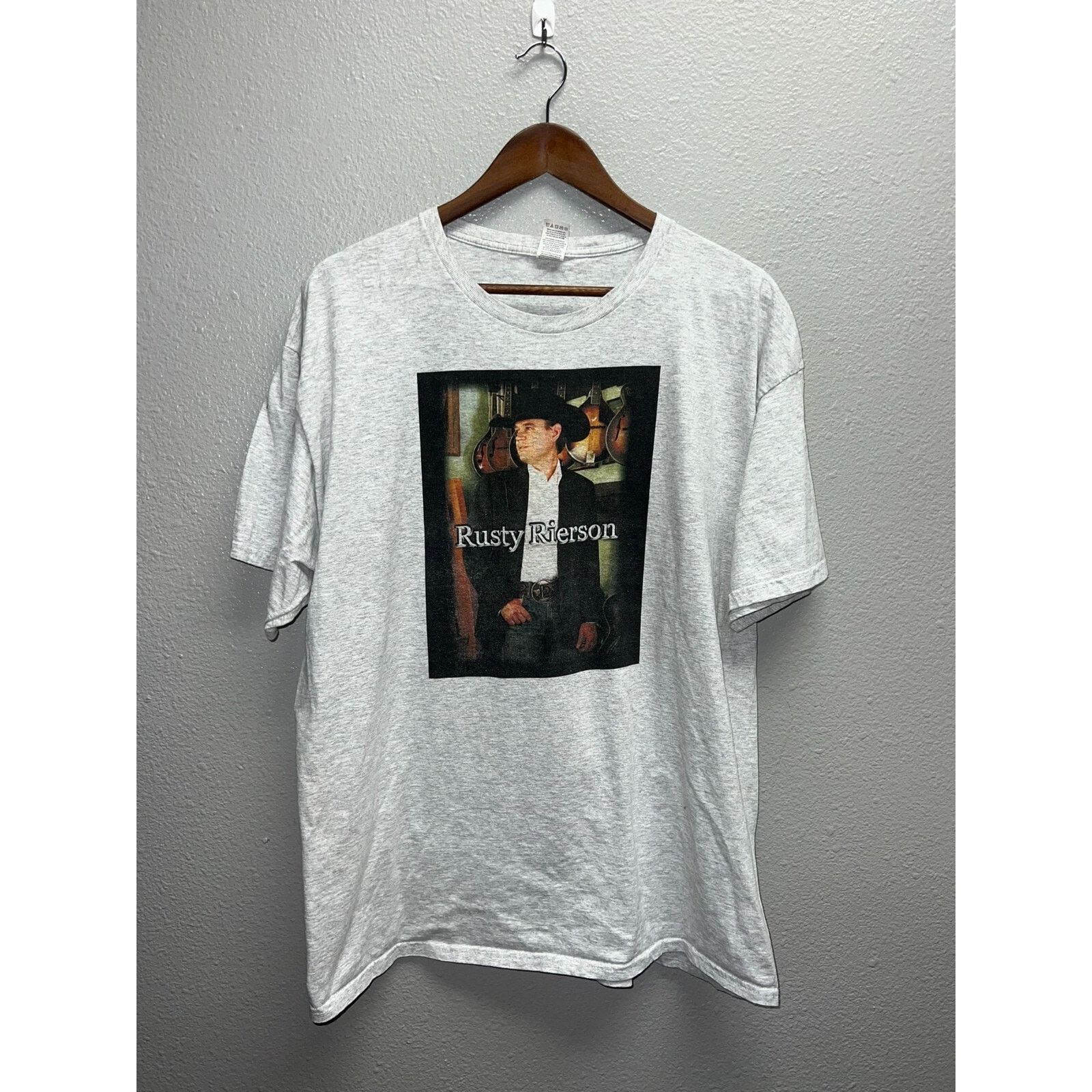 Fruit Of The Loom Rusty Rierson Shirt Country Musician Singer Tour Gray Tee XL Size US XL / EU 56 / 4 - 1 Thumbnail