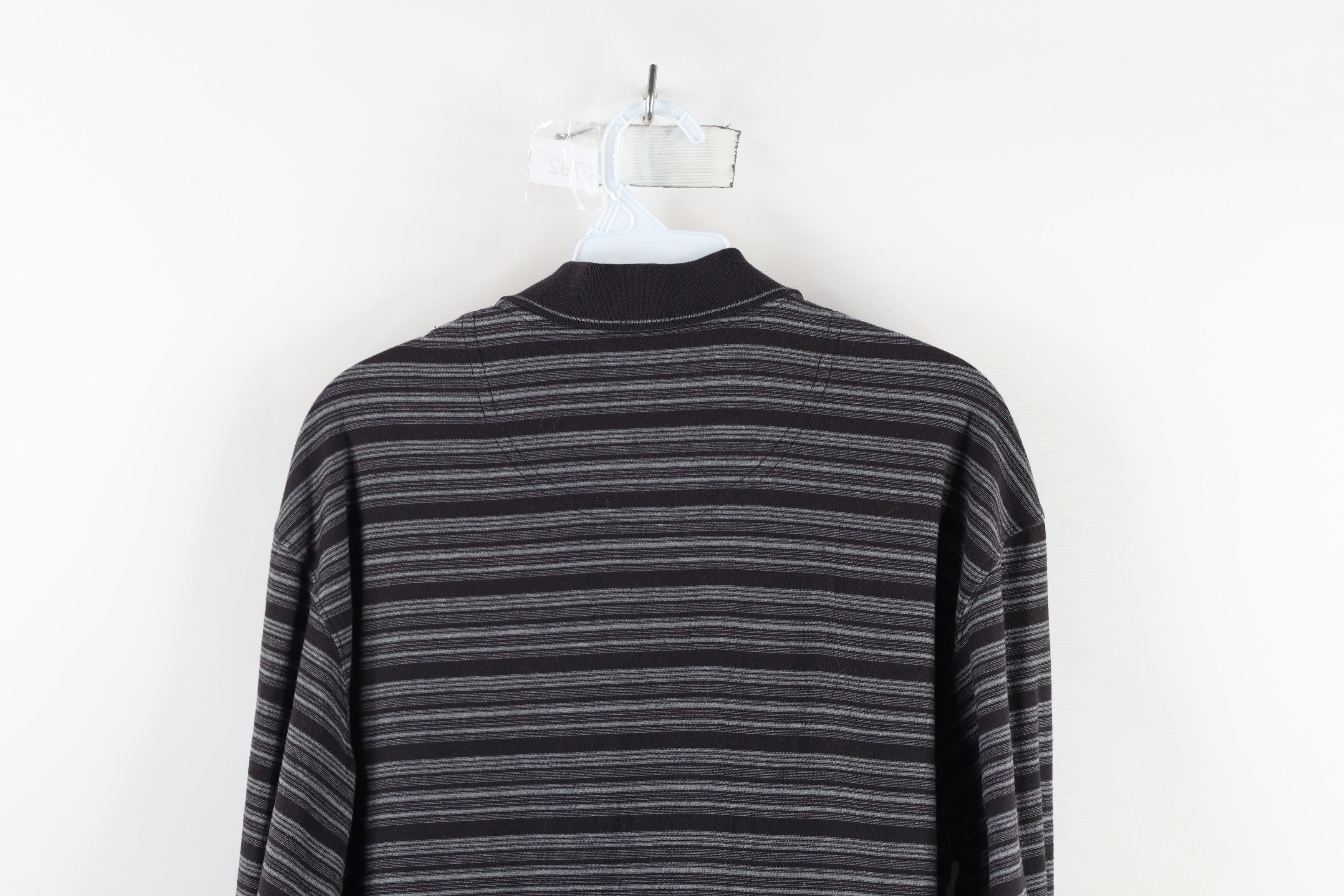 Vintage Vintage 90s Streetwear Striped Knit Long Sleeve Rugby Polo Size US M / EU 48-50 / 2 - 8 Thumbnail