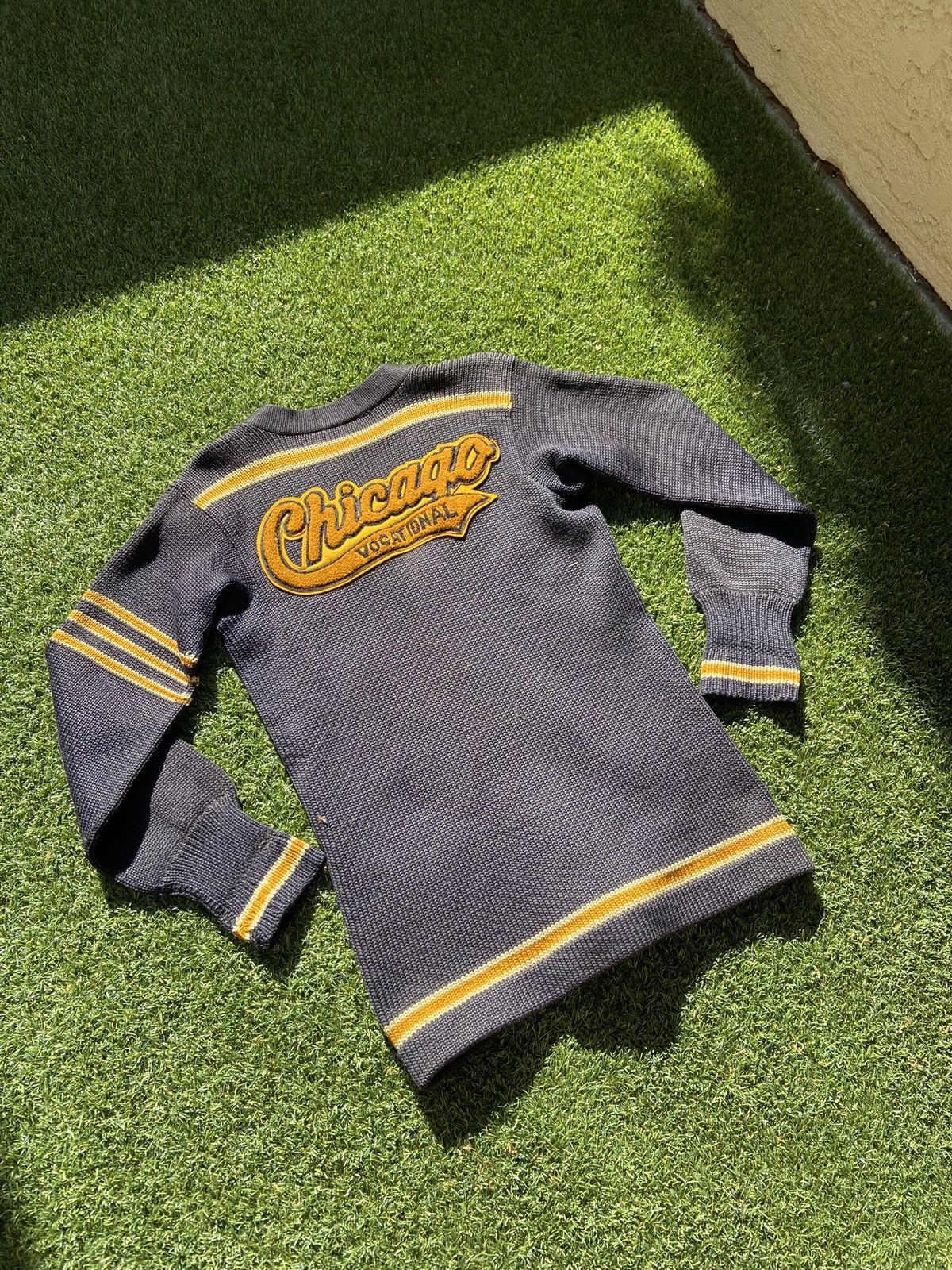 Vintage VTG 50’s Englewood Mills Chicago Wool Cardigan Size US S / EU 44-46 / 1 - 2 Thumbnail