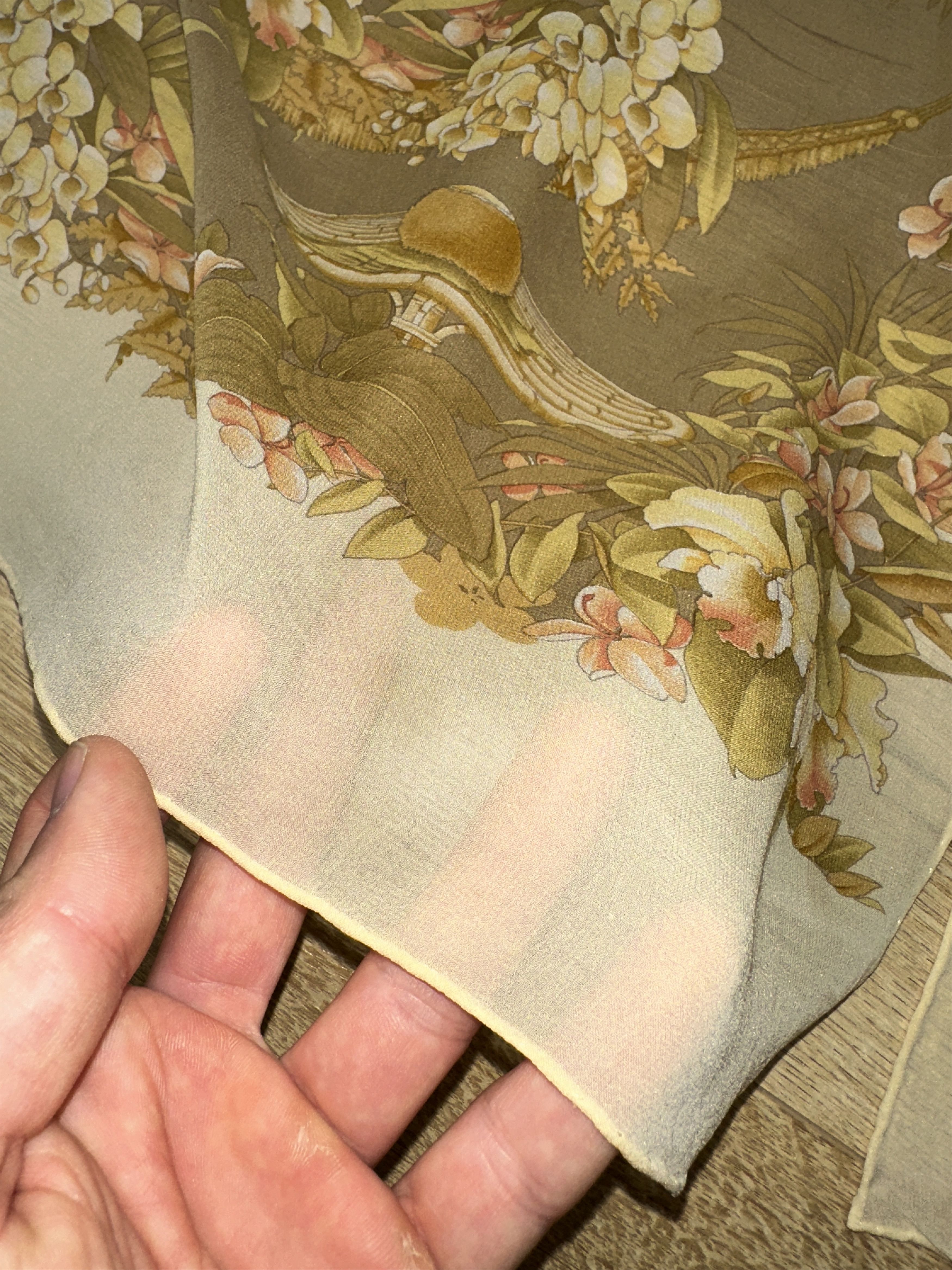 Salvatore Ferragamo Salvatore Ferragamo Leopard Tropical Resort 100% Silk Scarf Size ONE SIZE - 10 Thumbnail
