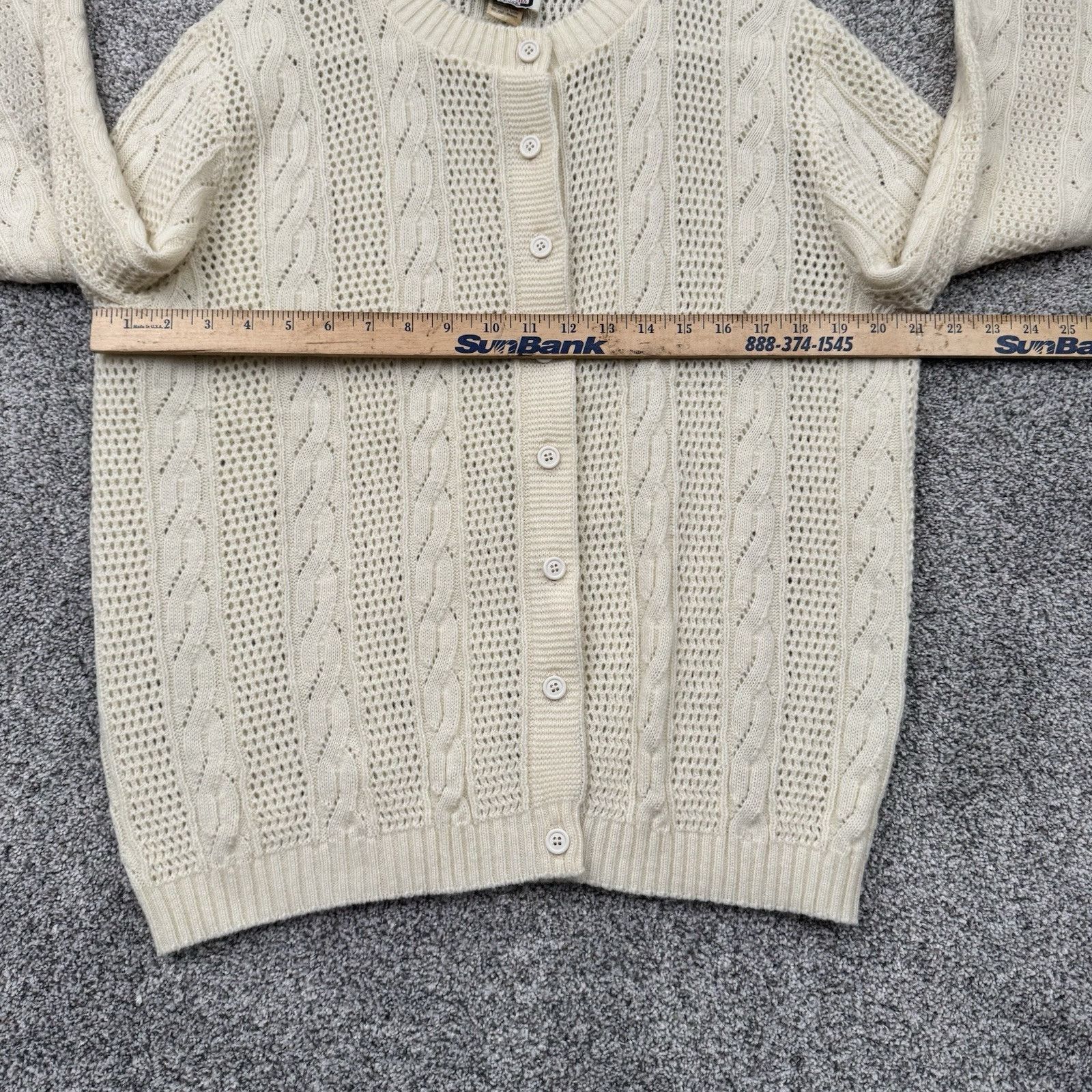Other 80s Vintage Keneth Too Plus Cardigan Women 1X Plus Fisherman Size XL / US 12-14 / IT 48-50 - 4 Thumbnail