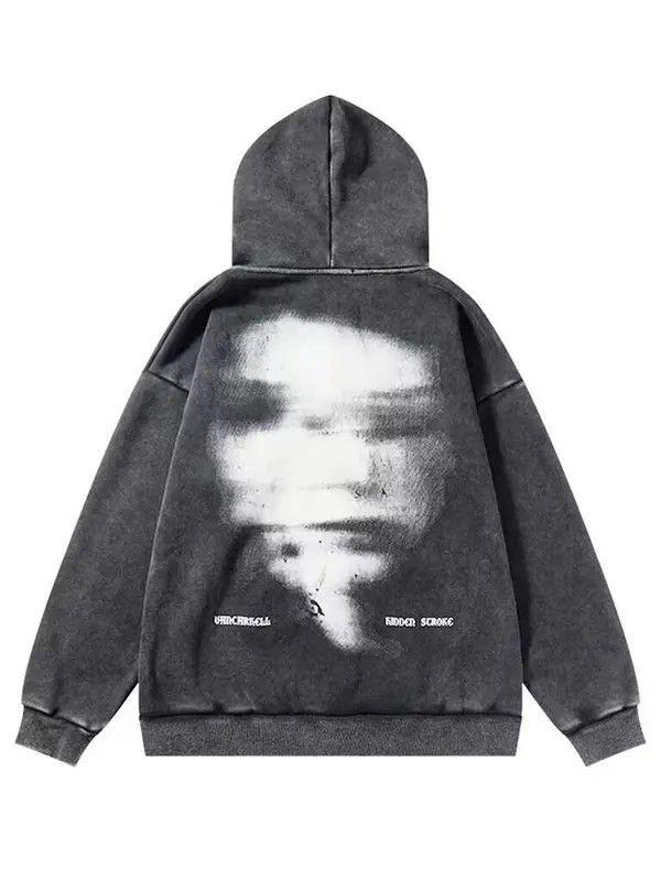 VIBE #17 Graphic Hoodie Sweetshirt Oversized Gothic Dark Punk Size US L / EU 52-54 / 3 - 6 Thumbnail