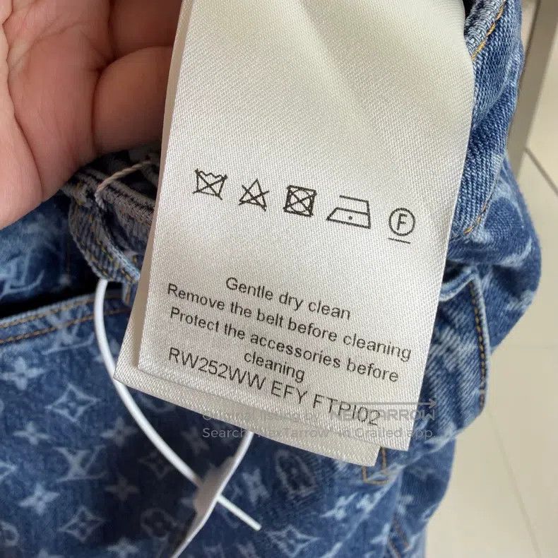 Louis Vuitton Louis Vuitton Blue full-print jeans Size US 34 / EU 50 - 5 Thumbnail