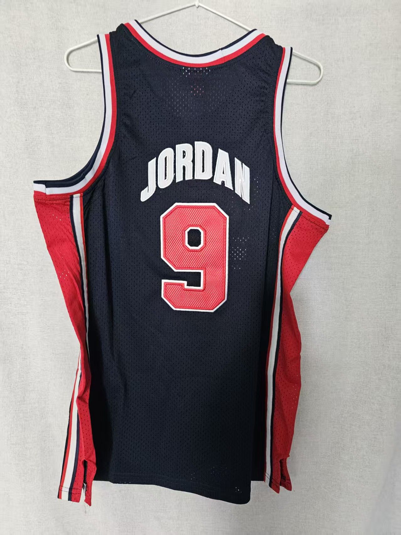 NBA USA #9 Michael Jordan Jersey Double Stitched Blue Size US M / EU 48-50 / 2 - 2 Thumbnail