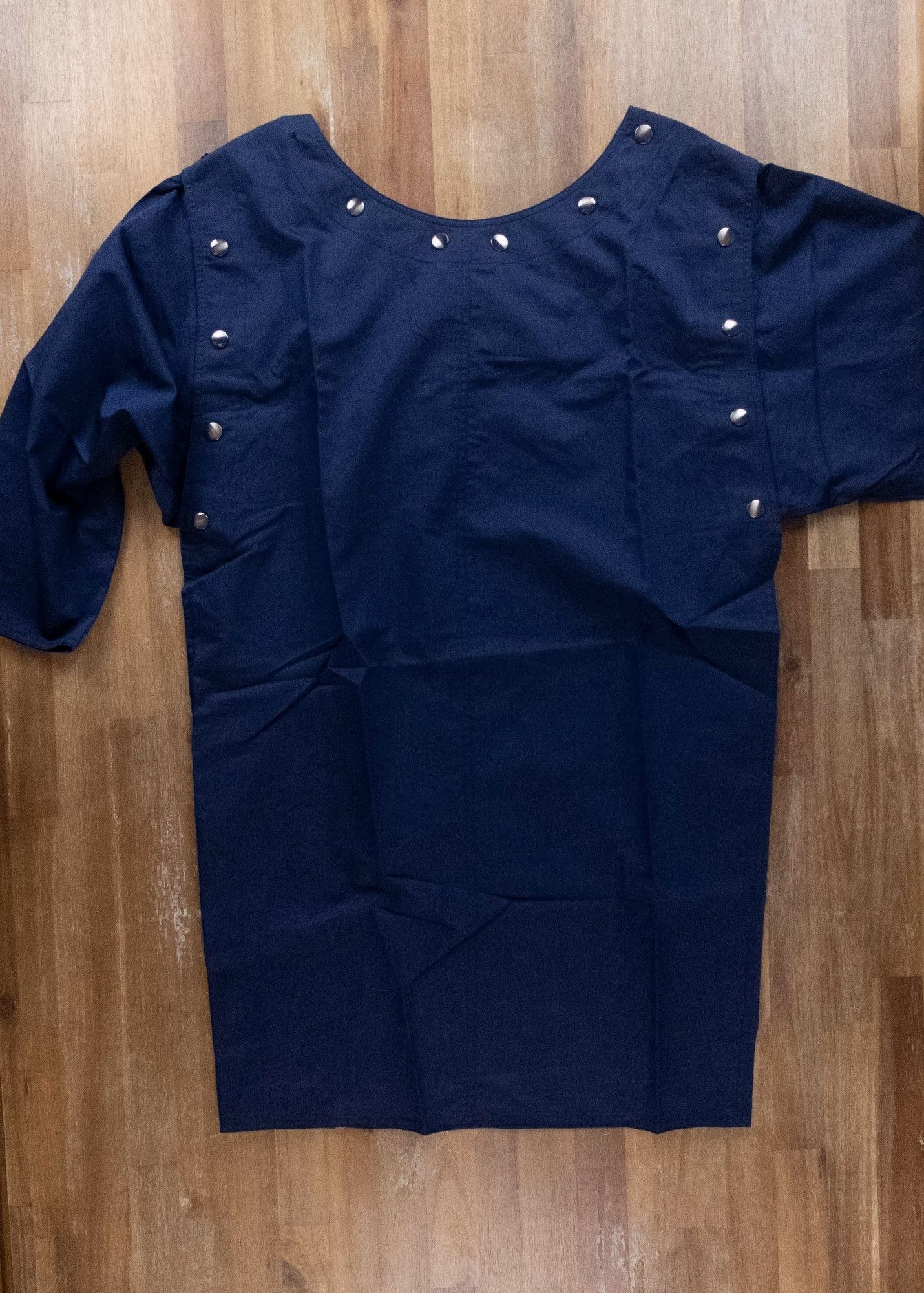 Emilio Pucci EMILIO PUCCI navy cotton silk sheath dress 8 (belt missing) Size M / US 6-8 / IT 42-44 - 10 Thumbnail