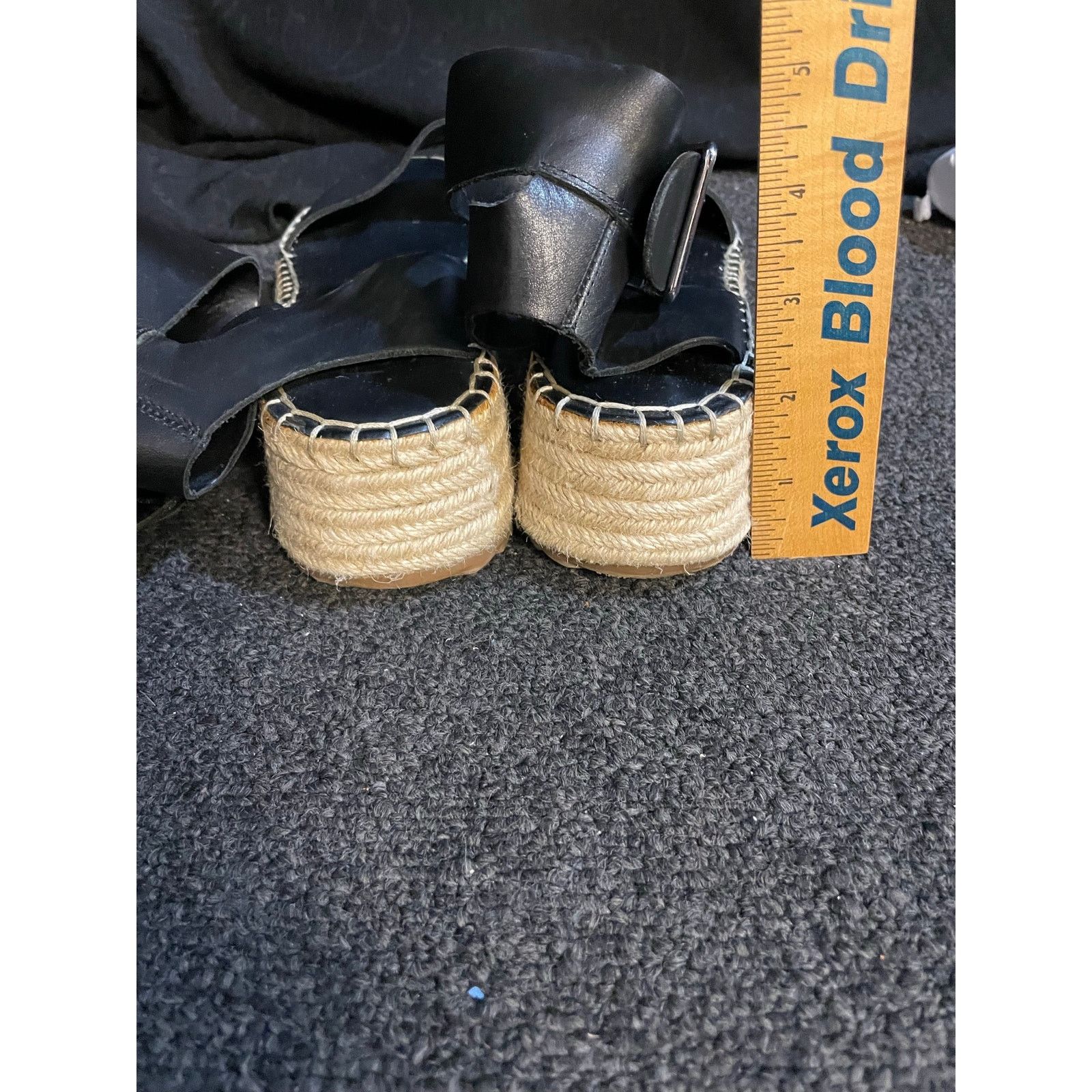 Franco Sarto Franco Sarto Black Marona Espadrille Wedge Sandal Womens 7.5 Size US 7.5 / IT 37.5 - 5 Thumbnail