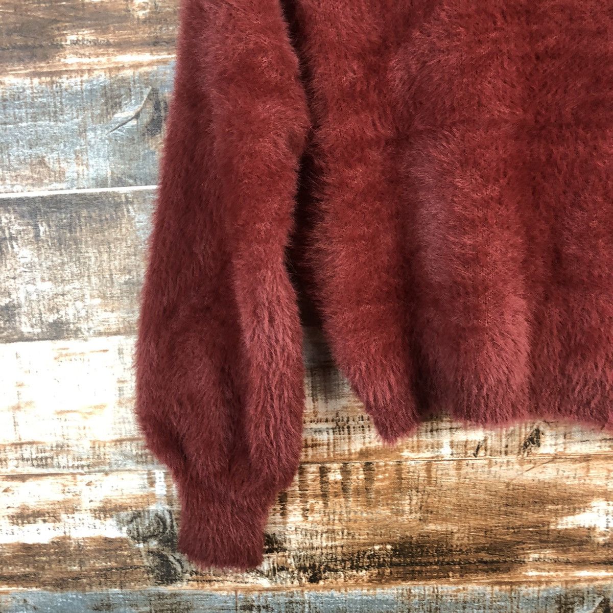Japanese Brand DL Lubby & Rose Brown mohair fur shaggy Knitwear #C022 Size S / US 4 / IT 40 - 7 Thumbnail