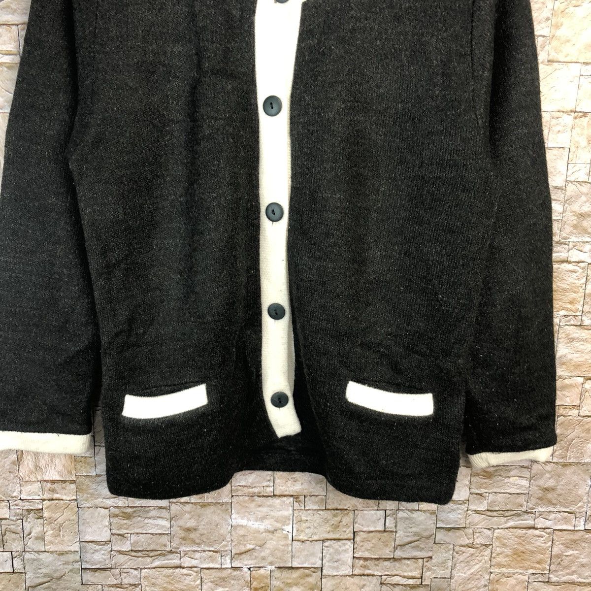 Homespun Knitwear × Japanese Brand The Blue Black japan Cardigan #A868 Size S / US 4 / IT 40 - 6 Thumbnail