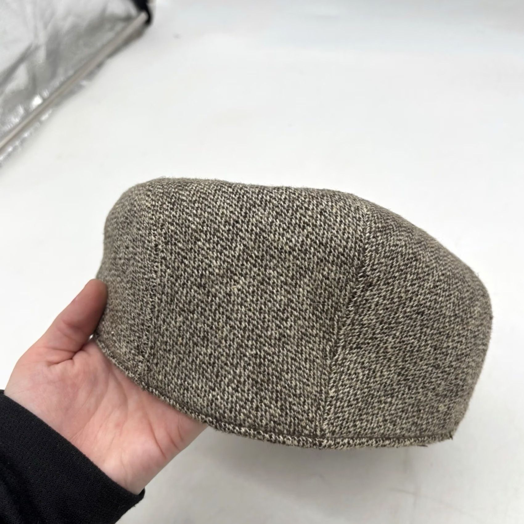 Vintage VINTAGE ORNELLA Wool Hat Mens L Brown Polyester Flat Cap Made in Italy Paperboy Size ONE SIZE - 3 Thumbnail