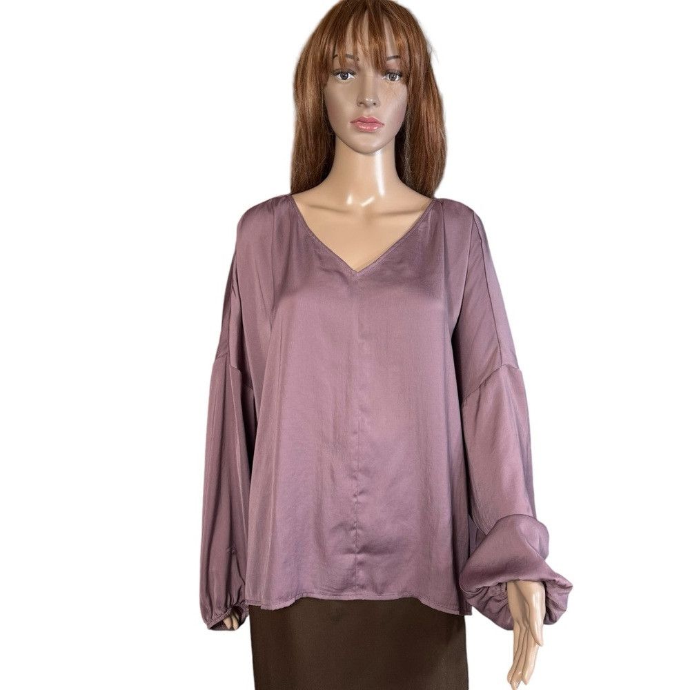 Other Du Jour V-Neck Drop Shoulder Blouse Size L Size L / US 10 / IT 46 - 2 Thumbnail