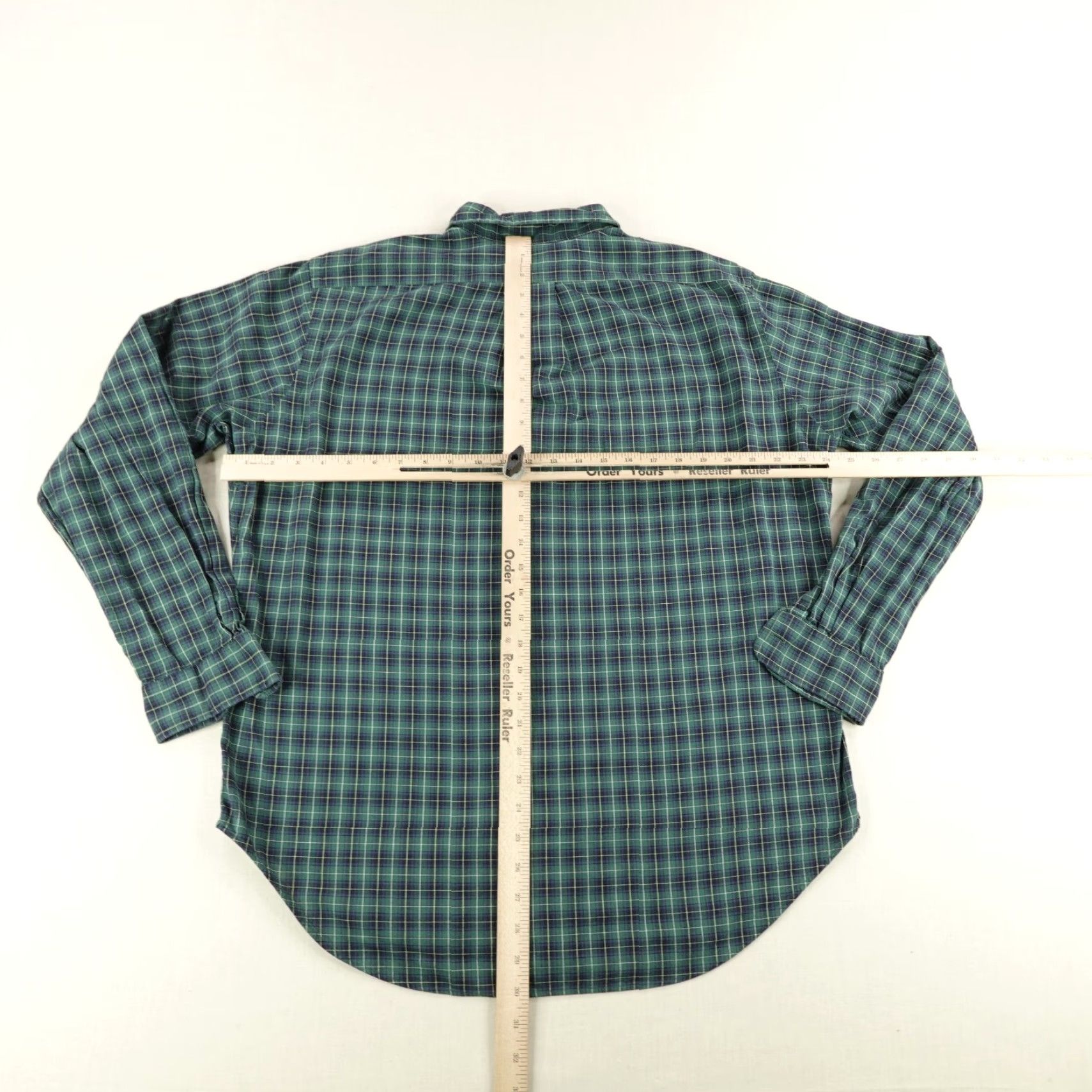 Ralph Lauren RALPH LAUREN Plaid Button-Up Shirt Mens Large Green Tartan Long Sleeve Collared Workwear Size US L / EU 52-54 / 3 - 5 Thumbnail