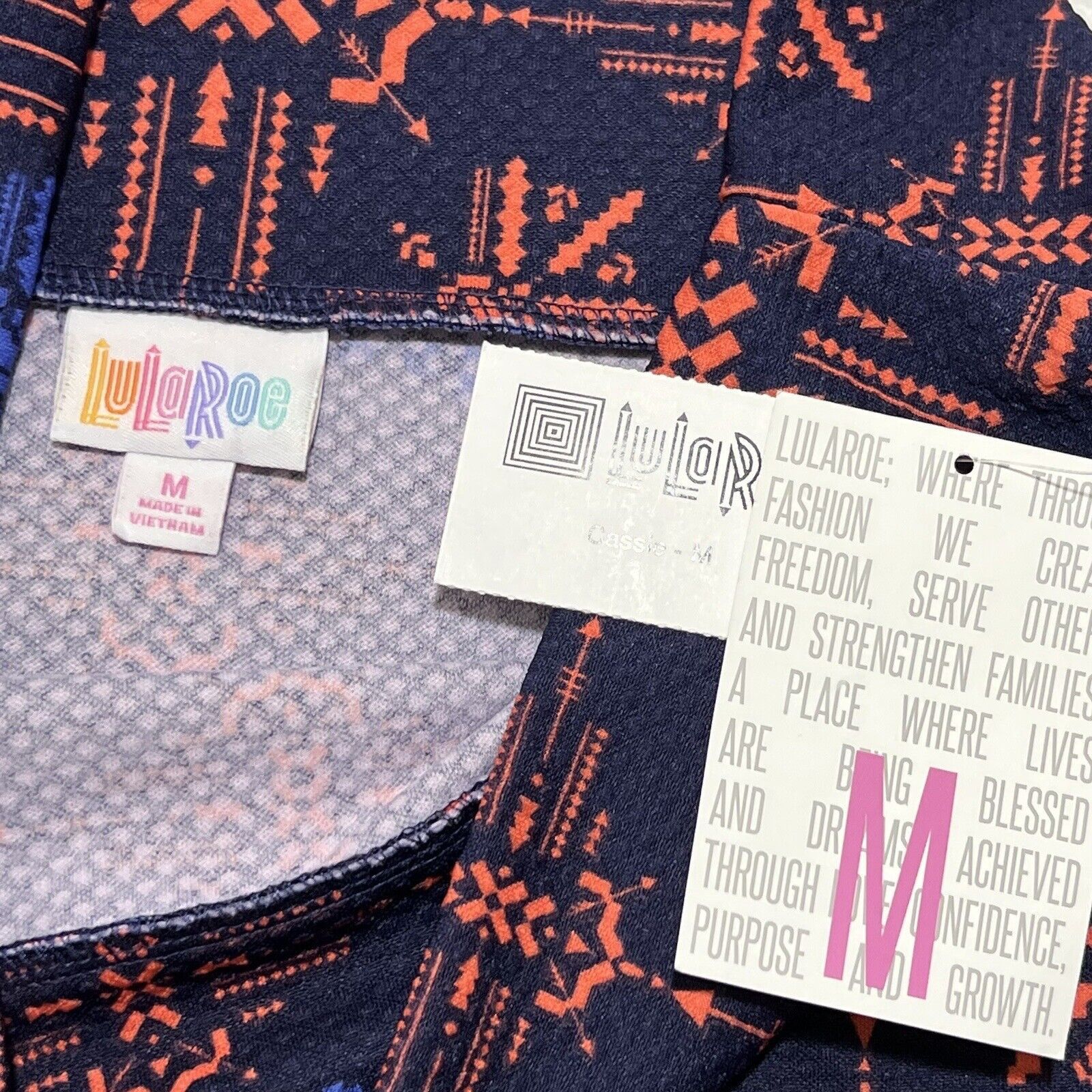Other LuLaRoe Cassie Medium Pencil Skirt Diamond Geometric Stretch Size 32" / US 10 / IT 46 - 4 Thumbnail