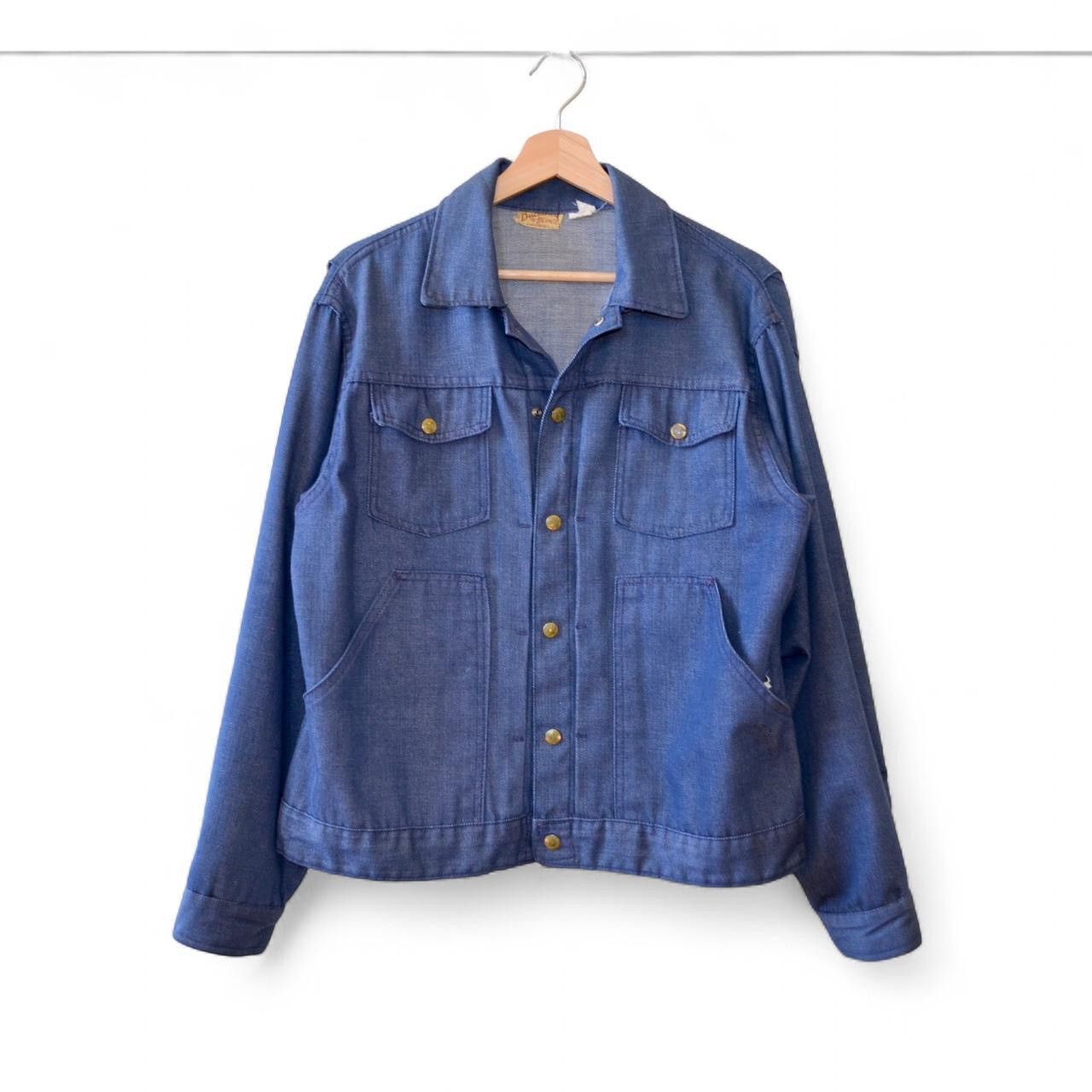 50s Buckaroo Big Smith blue sanforized denim jacket L