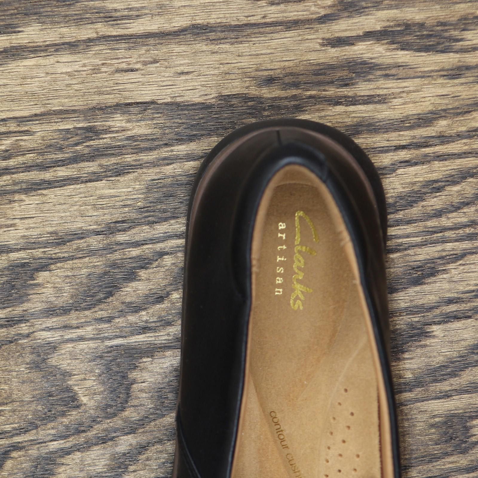 Clarks Nwt Clarks Certina Edge Slip On Leather Loafers Black 9n Size US 9 / IT 39 - 7 Thumbnail