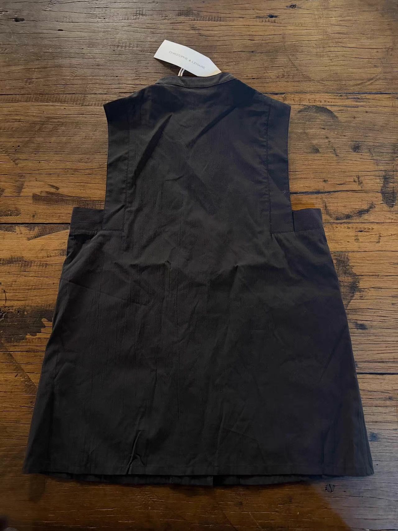Christophe Lemaire CHRISTOPHE LEMAIRE Early Women's Black Sleeveless Blouse Ｑ25 Size XS / US 0-2 / IT 36-38 - 3 Thumbnail