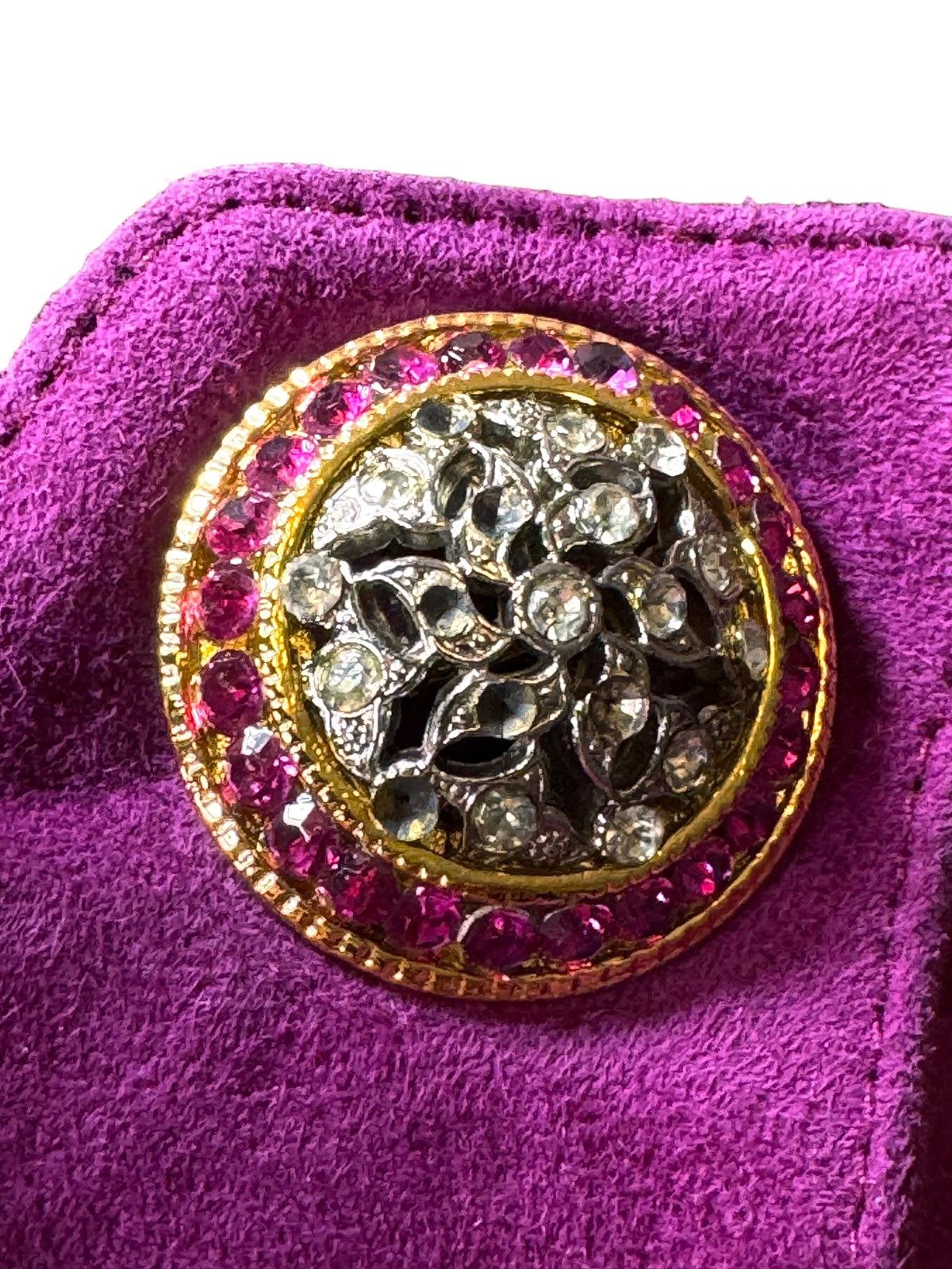 Versace Gianni Versace Suede Gloves Jewel Buttons M Size ONE SIZE - 5 Thumbnail