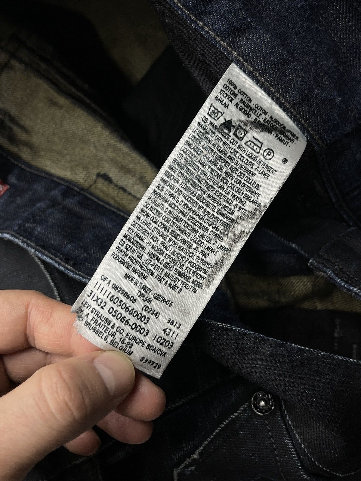 Levi's Levis 506 Standard Navy Denim Jeans with Flap Pockets Size US 31 - 14 Thumbnail