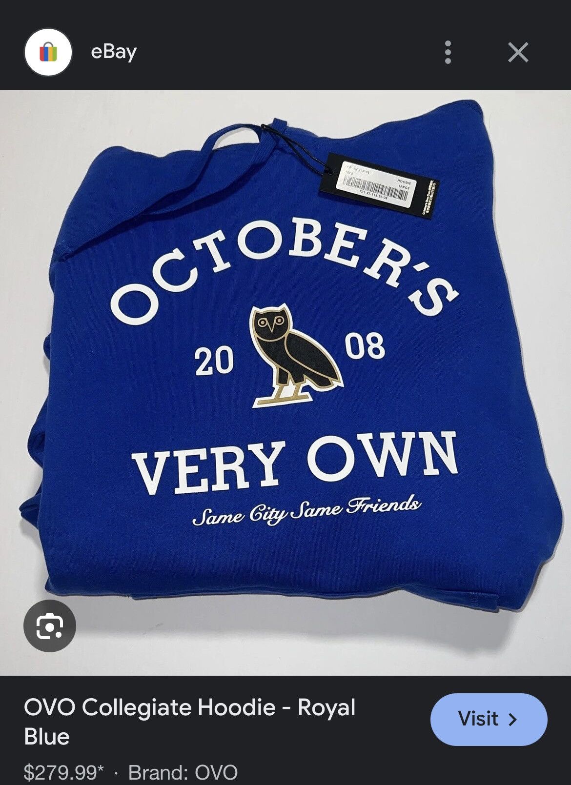 October's Very Own OVO Collegiate Hoodie Size US S / EU 44-46 / 1 - 10 Thumbnail