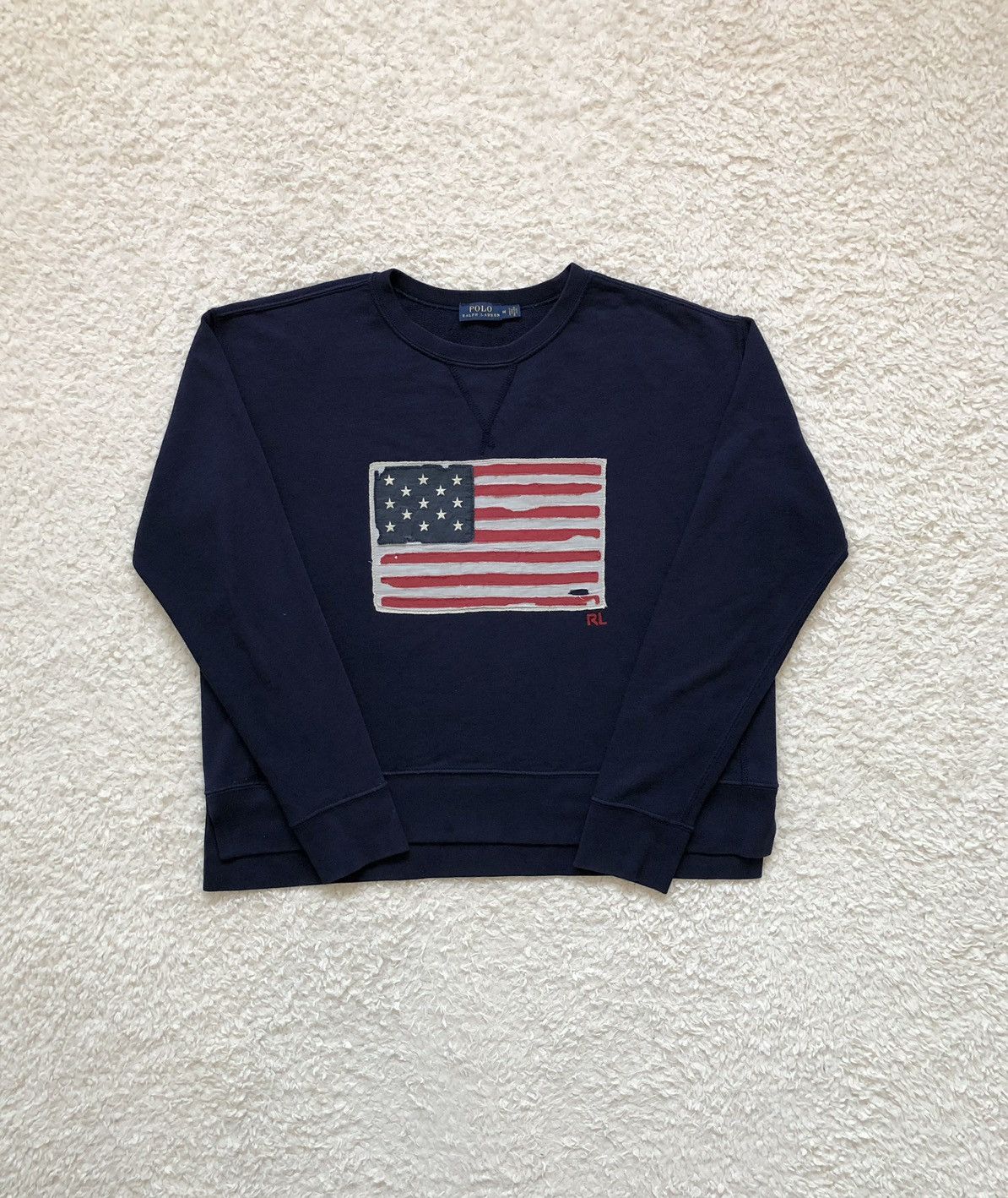 Polo Ralph Lauren × Ralph Lauren Sweatshirt Polo Ralph Lauren Flag Big Logo Unisex Size US M / EU 48-50 / 2 - 1 Thumbnail