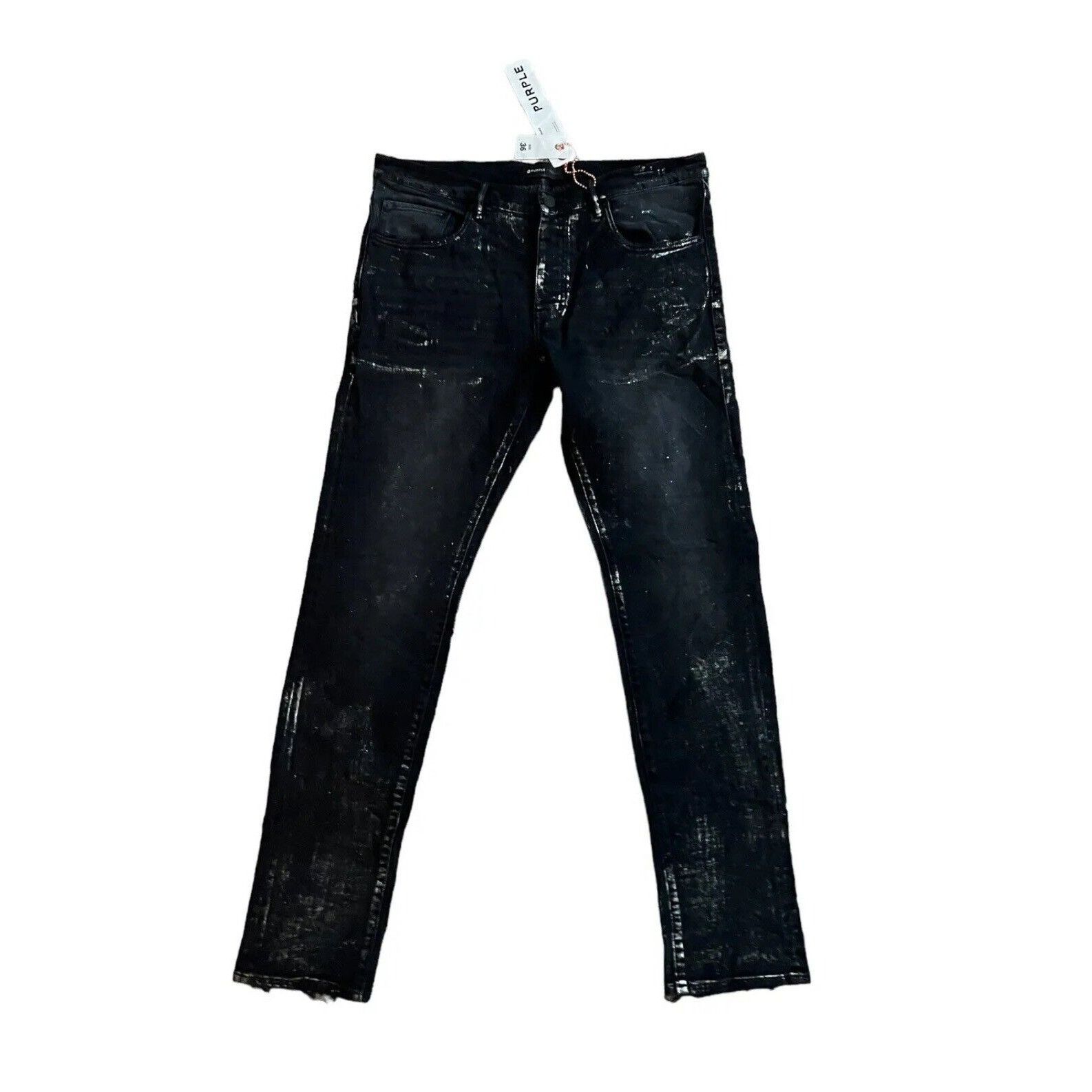 image of Jeans Mens Slim Fit P001 Black Size 36/32