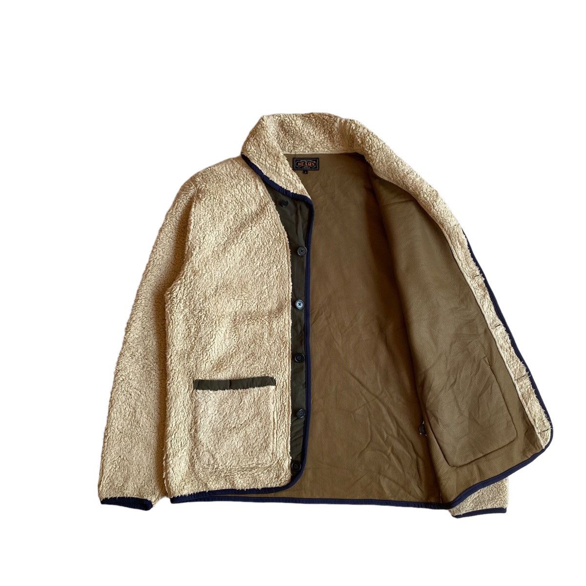 Beams Plus × Japanese Brand Beams+ Shawll Collar Fleece Jacket Size US L / EU 52-54 / 3 - 6 Thumbnail