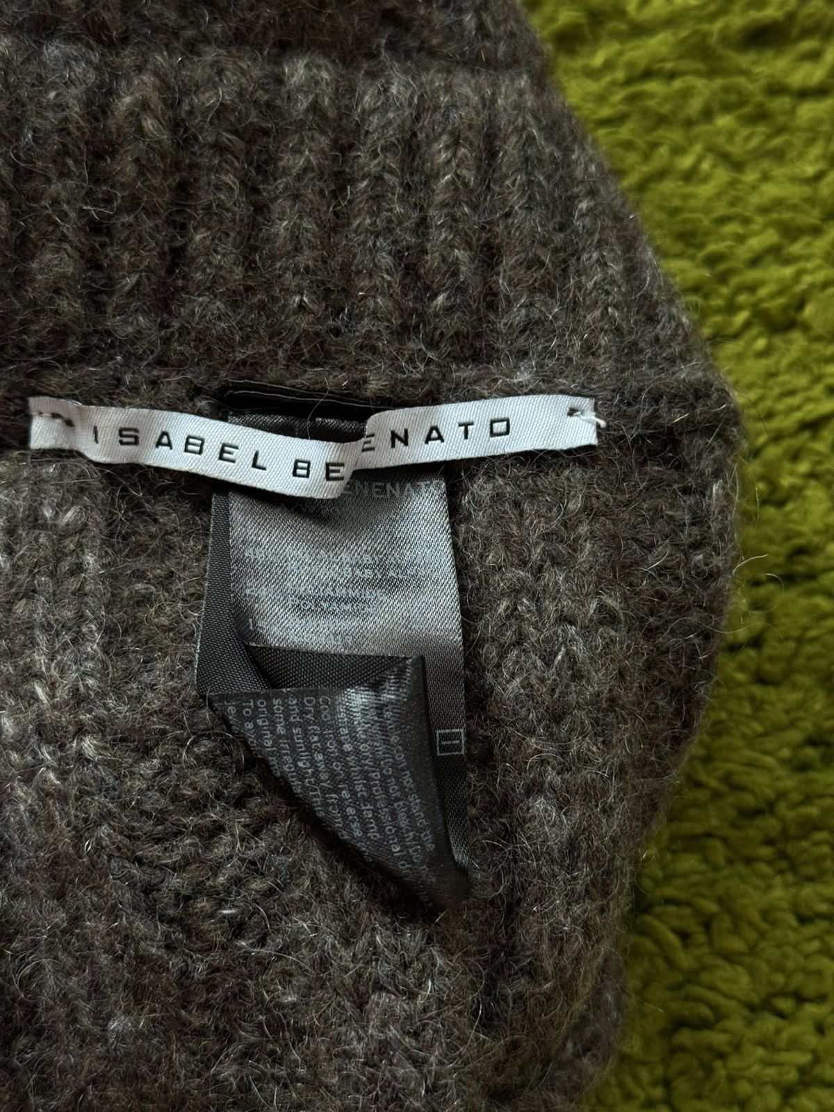 Isabel Benenato Isabel Benenato avant garde mohair alpaca blend ribbed hat Size ONE SIZE - 6 Thumbnail