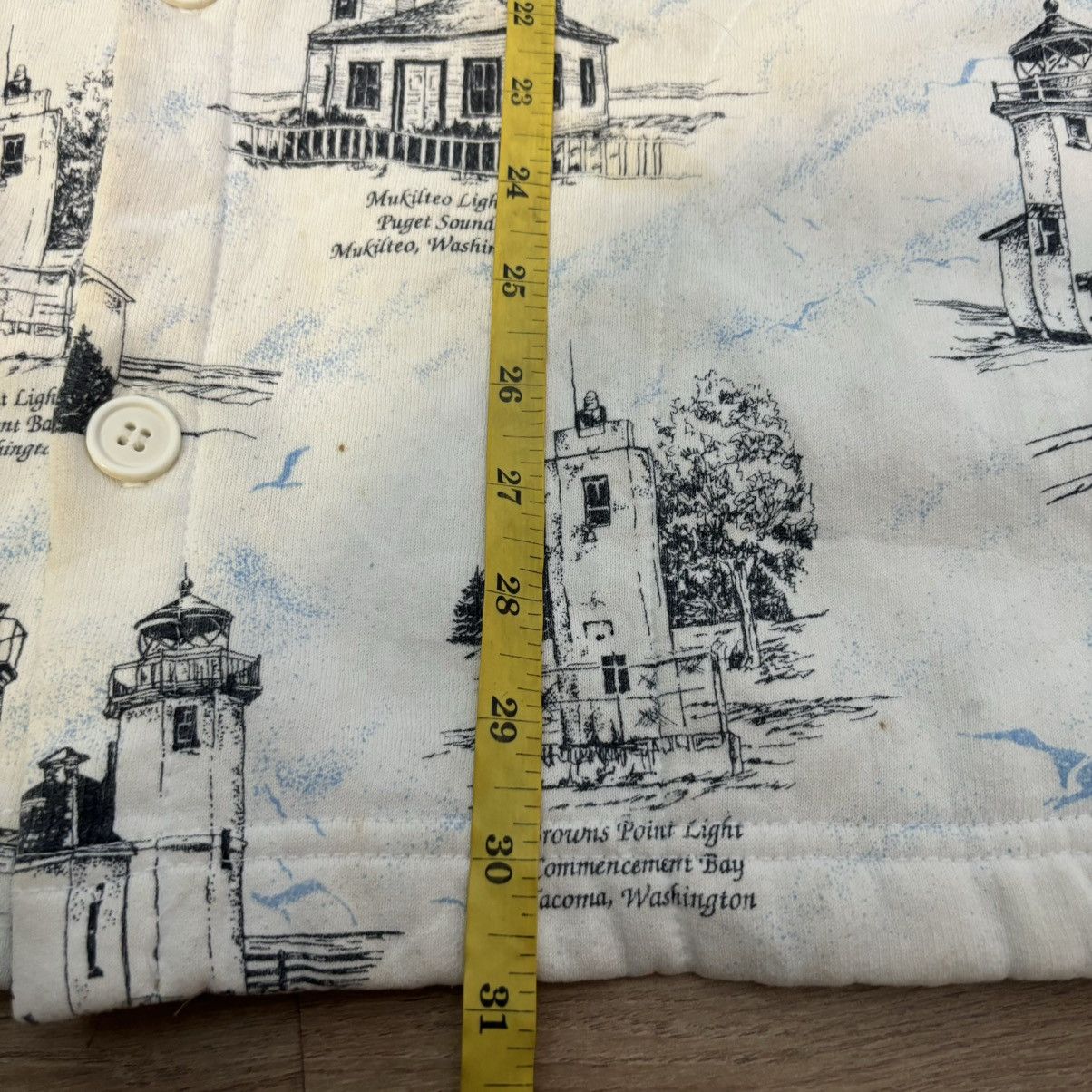 Vintage Vintage Washington State Lighthouses All Over Print Sweater Size US XL / EU 56 / 4 - 13 Thumbnail