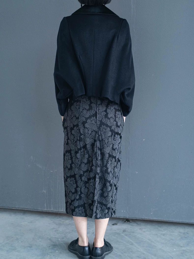 Comme des Garcons Comme Des Garcons size S Overskirt, a black flower with da Size 23" - 5 Thumbnail