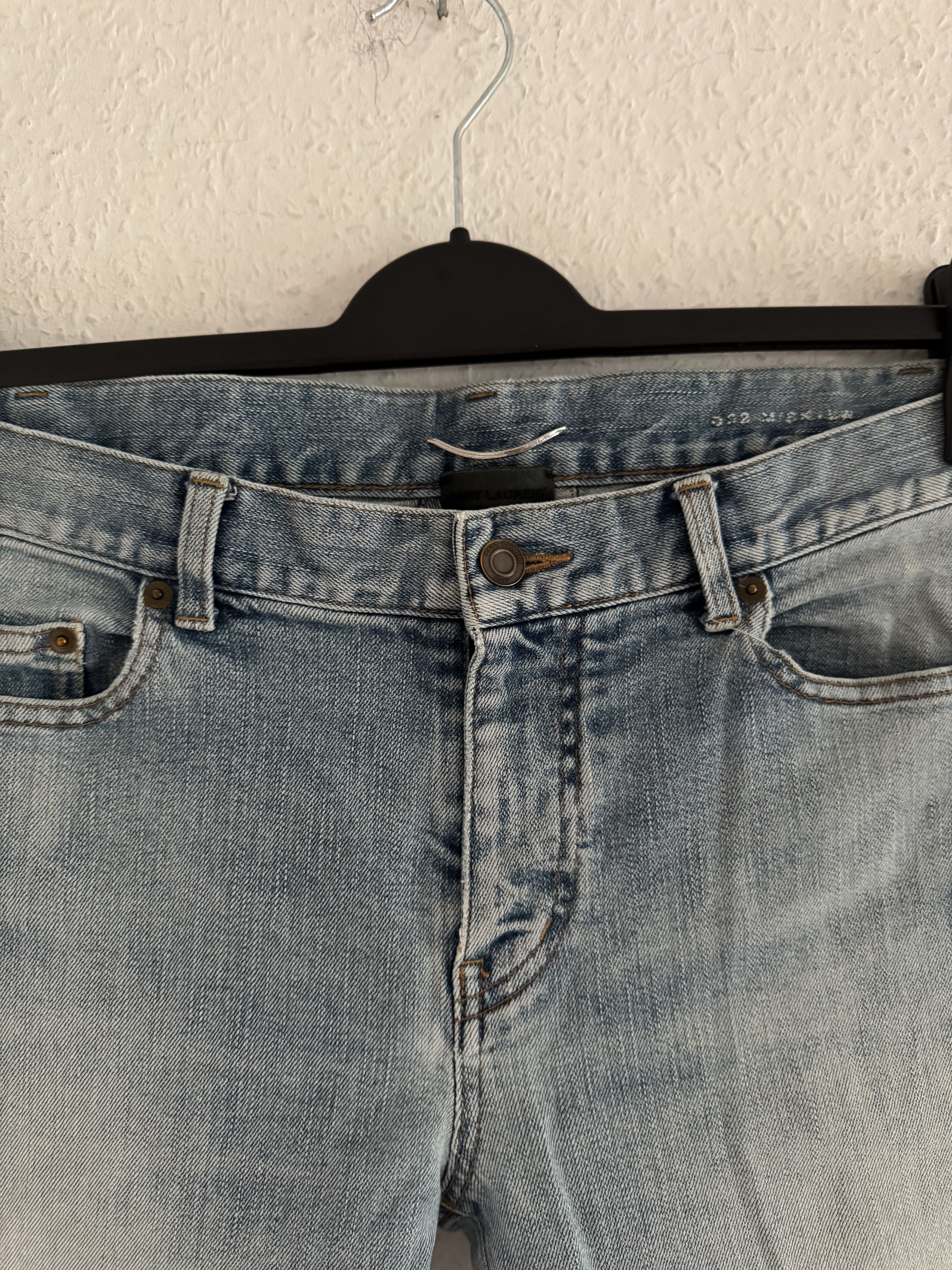 Saint Laurent Paris D02 M/SK-LW Repaired Knee Jeans Size US 31 - 13 Thumbnail