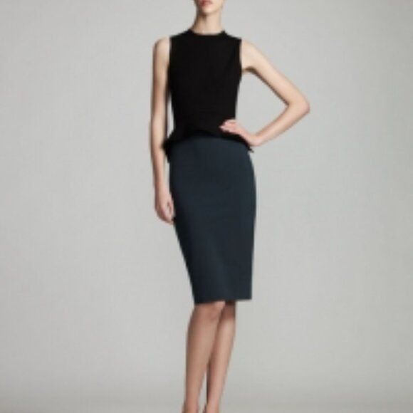 Stella McCartney Stella McCartney Two Tone Peplum Midi Dress Size XS / US 0-2 / IT 36-38 - 2 Thumbnail