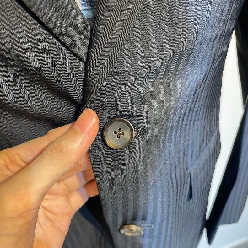 Givenchy Givenchy Givenchy Vintage Black Pinstripe Suit Jacket -250 Size US M / EU 48-50 / 2 - 3 Thumbnail