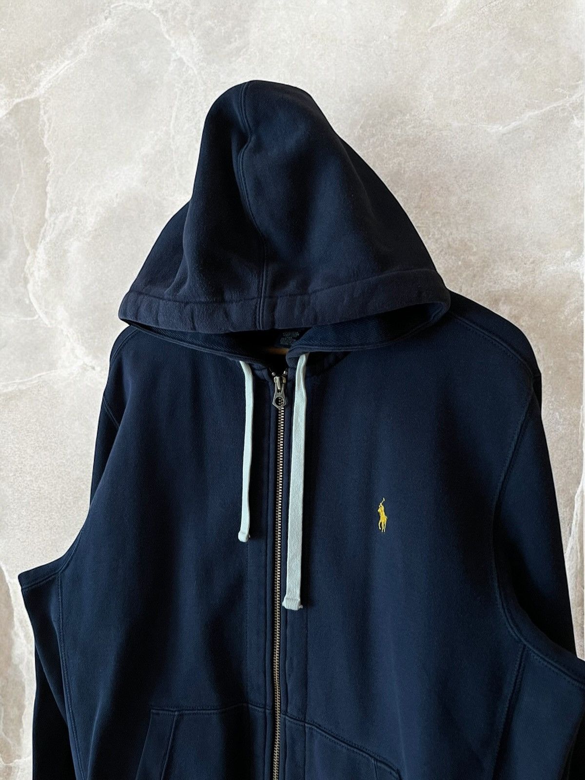 Polo Ralph Lauren × Vintage RALPH LAUREN HEAVY cotton VINTAGE ZIP up Hoodie hooded y2k Size US L / EU 52-54 / 3 - 2 Thumbnail