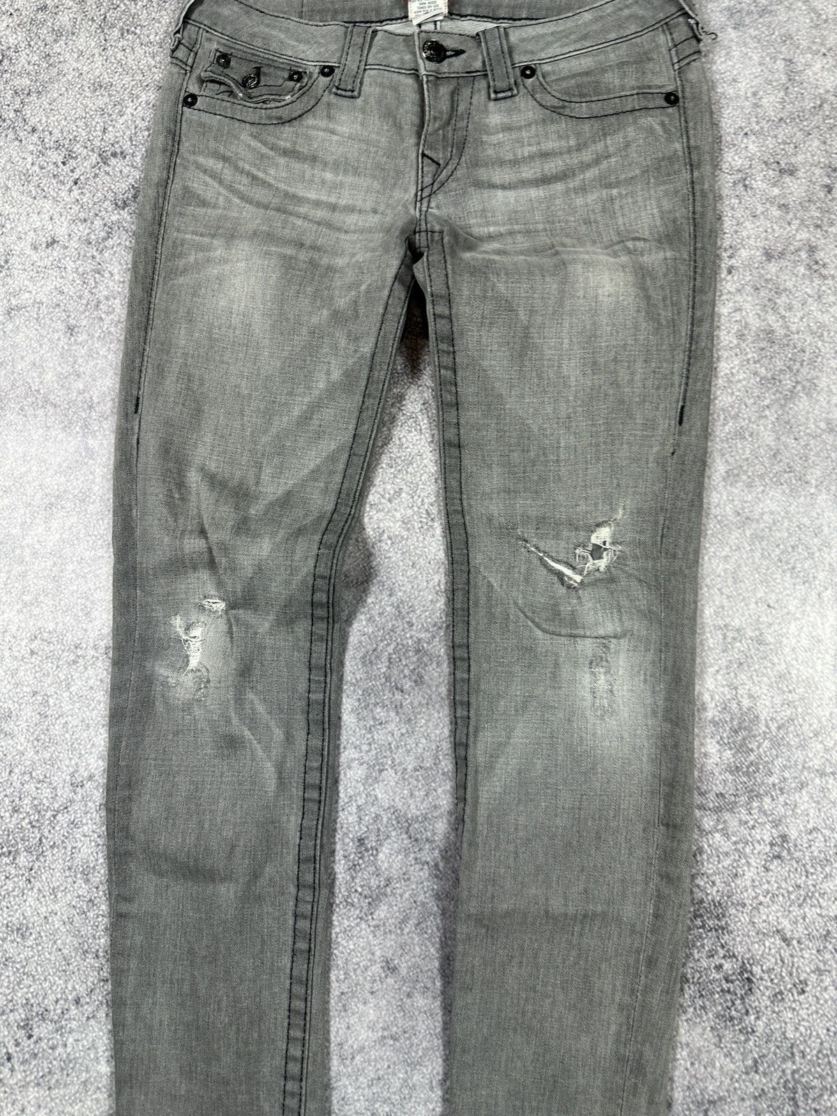 True Religion Y2K vintage true religion Julie jeans denim Streetwear Alt Size 29" - 5 Thumbnail