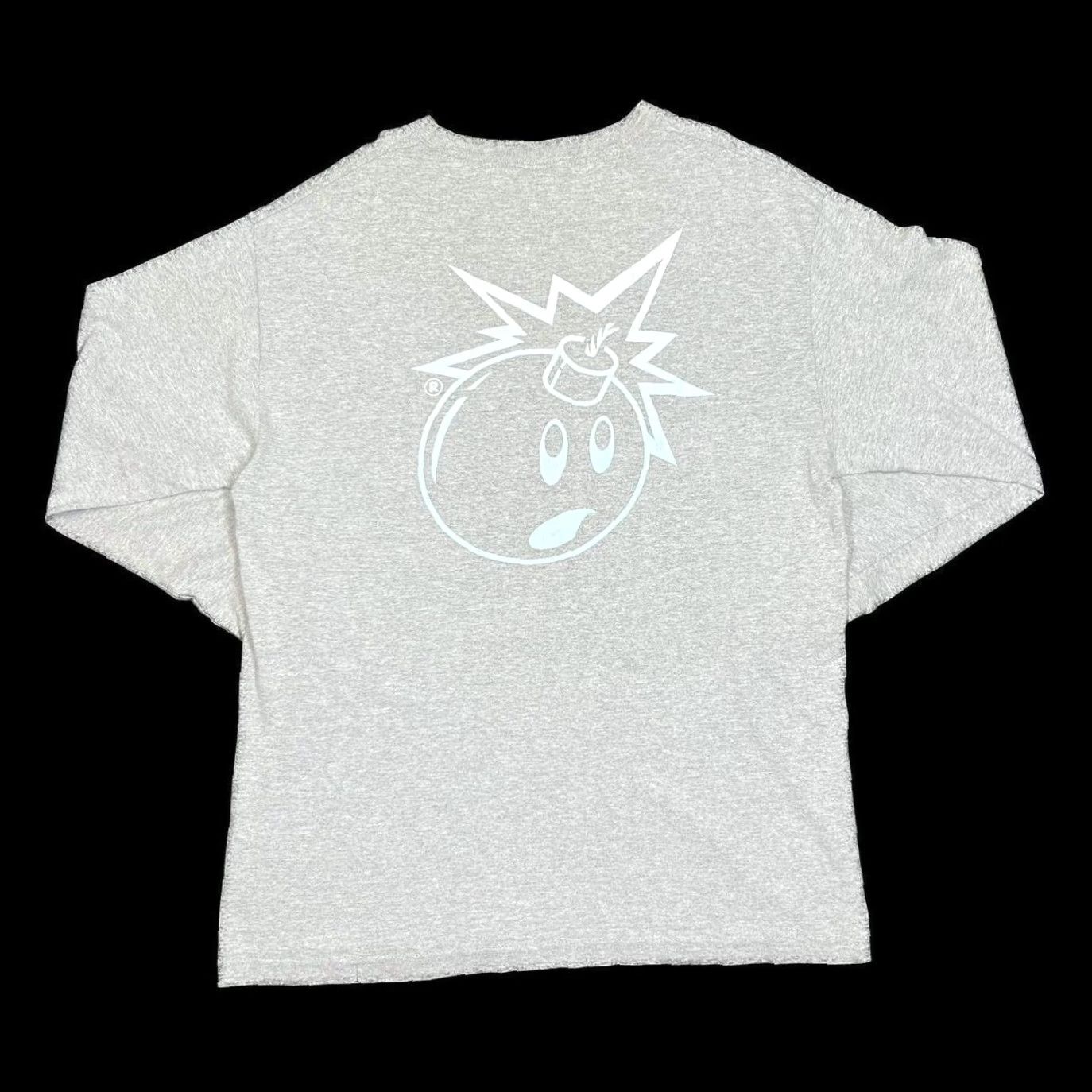 The Hundreds THE HUNDREDS Classic Bomb Logo Graphic Skater Long Sleeve T-Shirt Grey L Mens Size US L / EU 52-54 / 3 - 2 Thumbnail