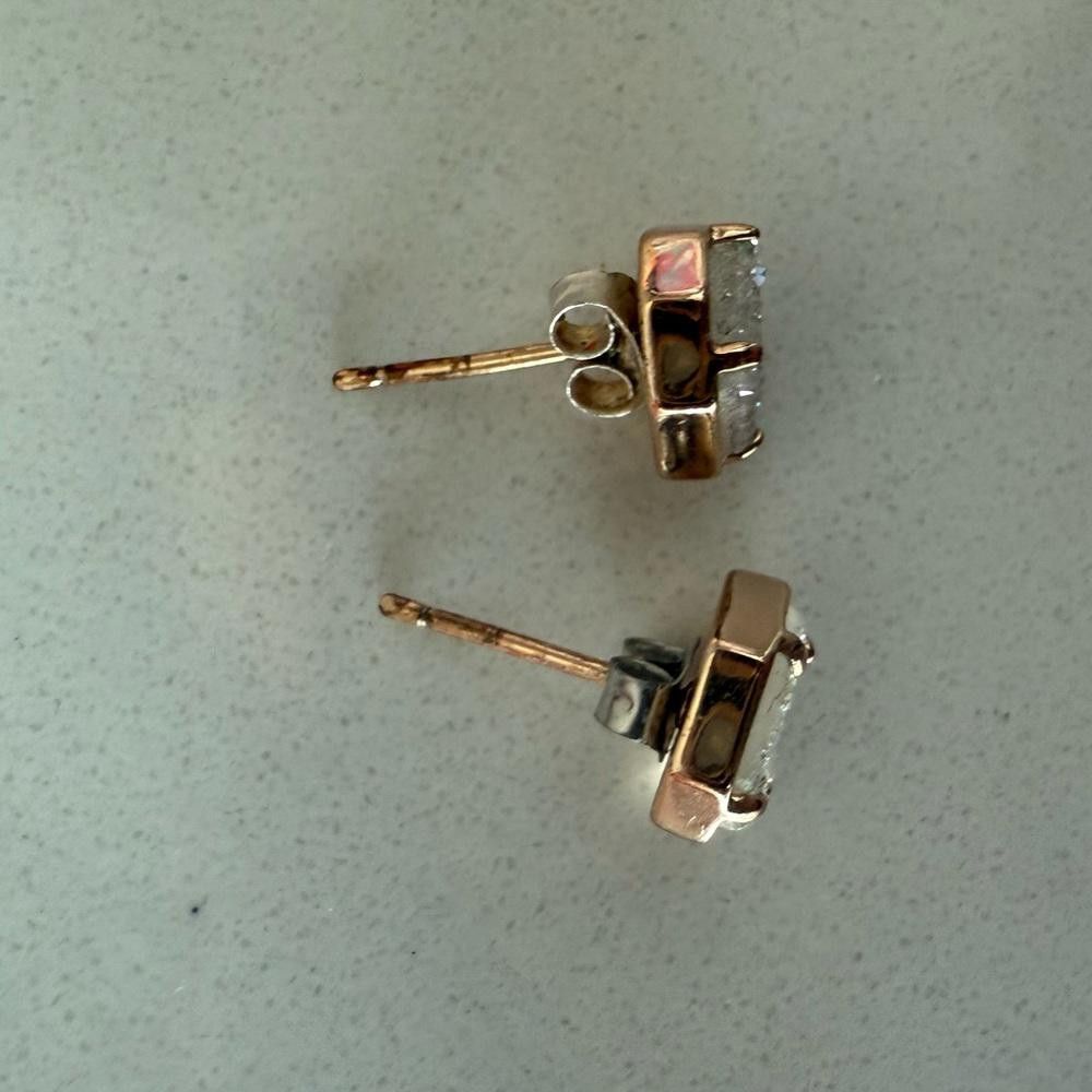 Designer Kendra Scott RARE Taylor Iridescent Drusy Stud Earrings Gold Size ONE SIZE - 5 Thumbnail