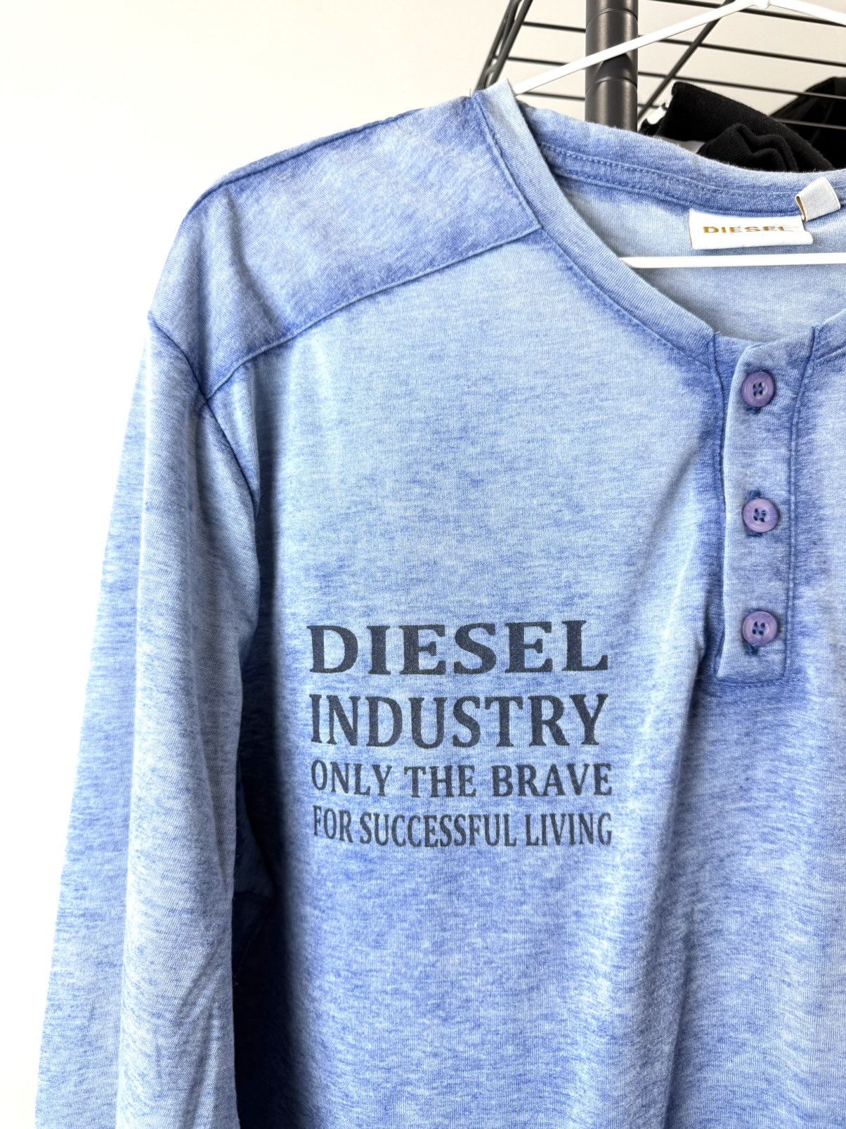 Diesel Vintage Diesel Gradient Longsleeve Archive Retro Streetwear Size US XL / EU 56 / 4 - 3 Thumbnail