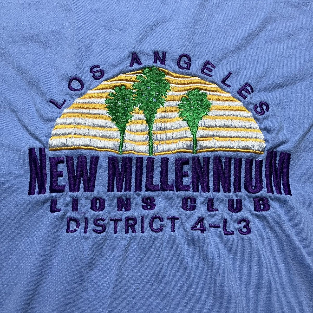 Vintage Vintage New Millennium Lions Club LA Embroidered T Shirt Size US XXL / EU 58 / 5 - 5 Thumbnail