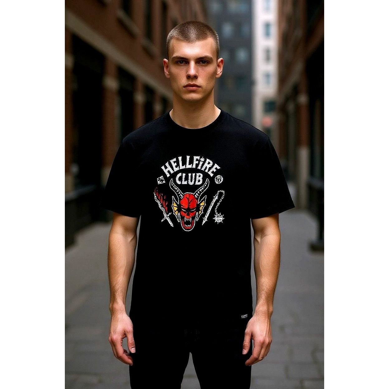 Other Stranger Things Hellfire Club T Shirt 2X Netflix Black Hallo Size US XXL / EU 58 / 5 - 2 Thumbnail