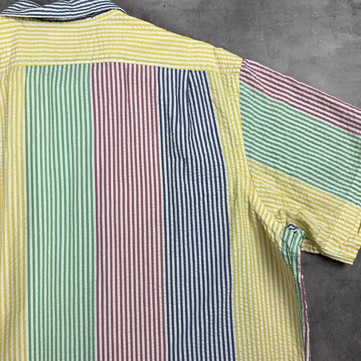 Other Rare! Polo Ralph Lauren Striped Waffle Button Up Old Money Size US XL / EU 56 / 4 - 16 Thumbnail