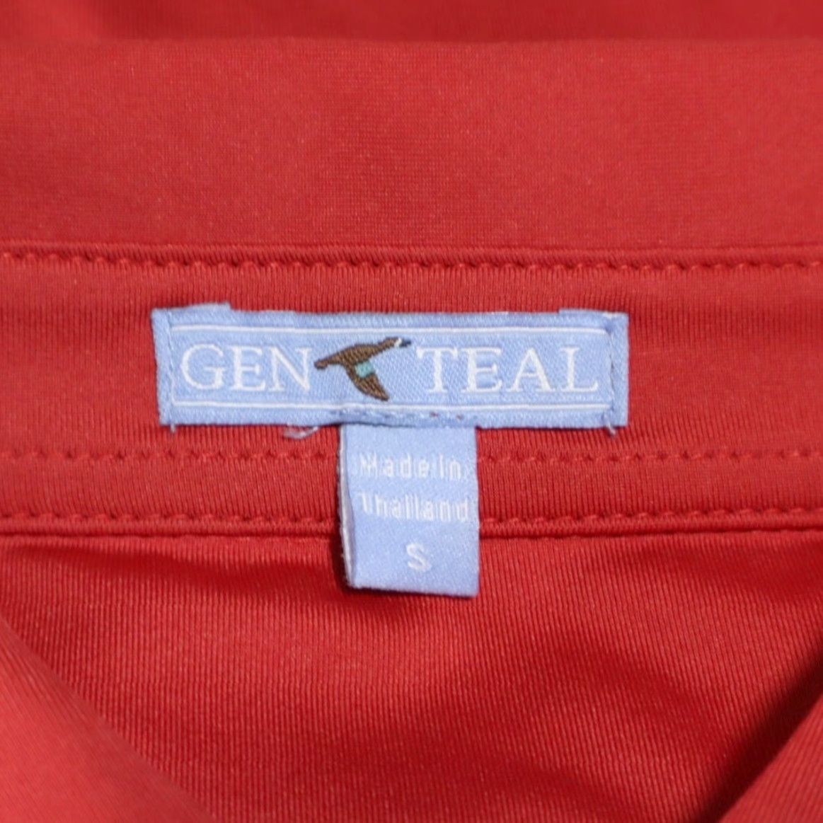 Vintage Genteal Polo Shirt Mens Crimson Arkansas Solid Stretch Polyester S Shirt Size US S / EU 44-46 / 1 - 8 Thumbnail