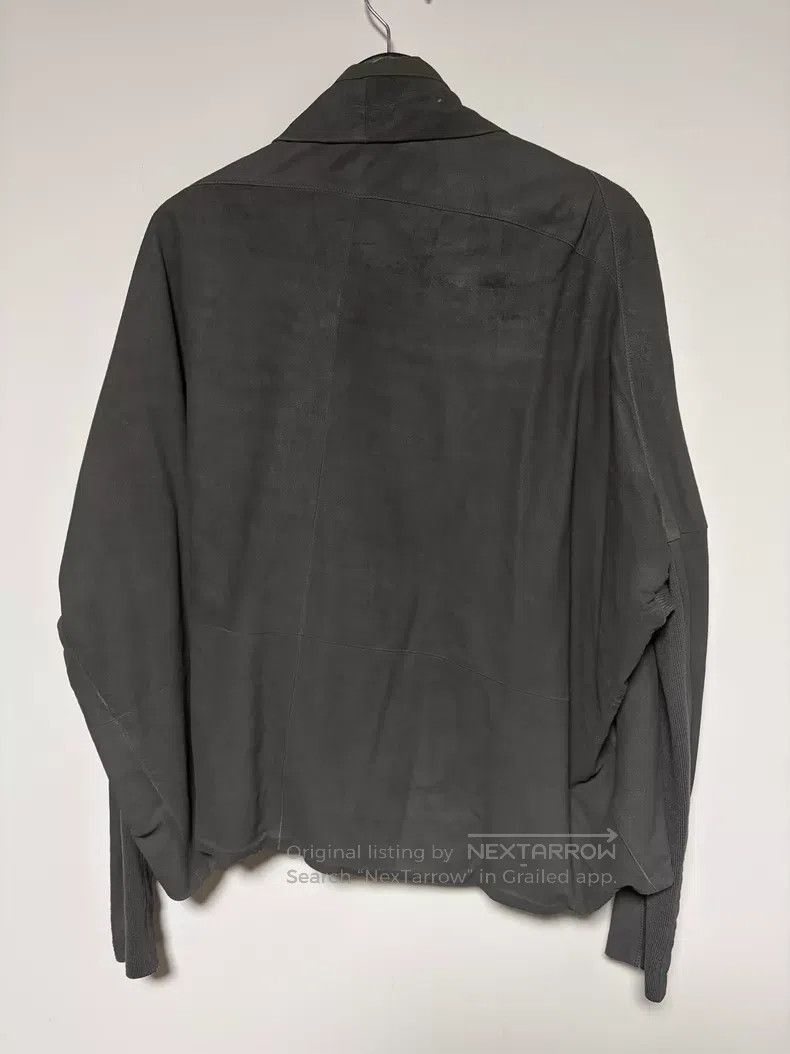 Rick Owens Rick Owens Grey Lambskin Crackle Leather Jacket Size XS / US 0-2 / IT 36-38 - 2 Thumbnail