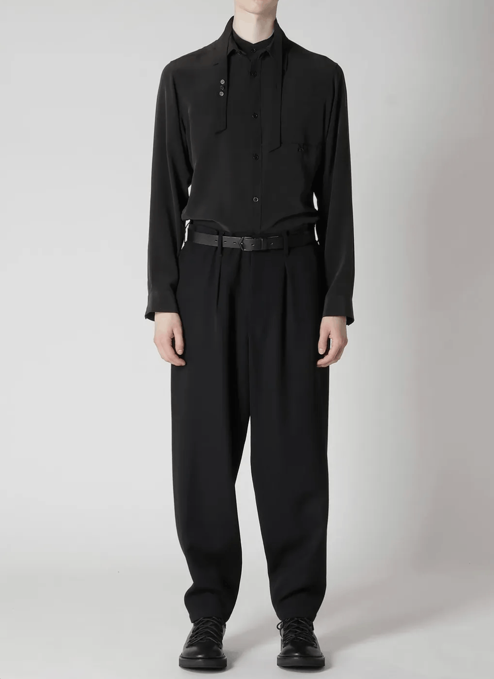 Yohji Yamamoto Yohji Yamamoto Pour Homme - ARMY WOOLBACK LOOP TAB PANT Size US 30 / EU 46 - 3 Thumbnail